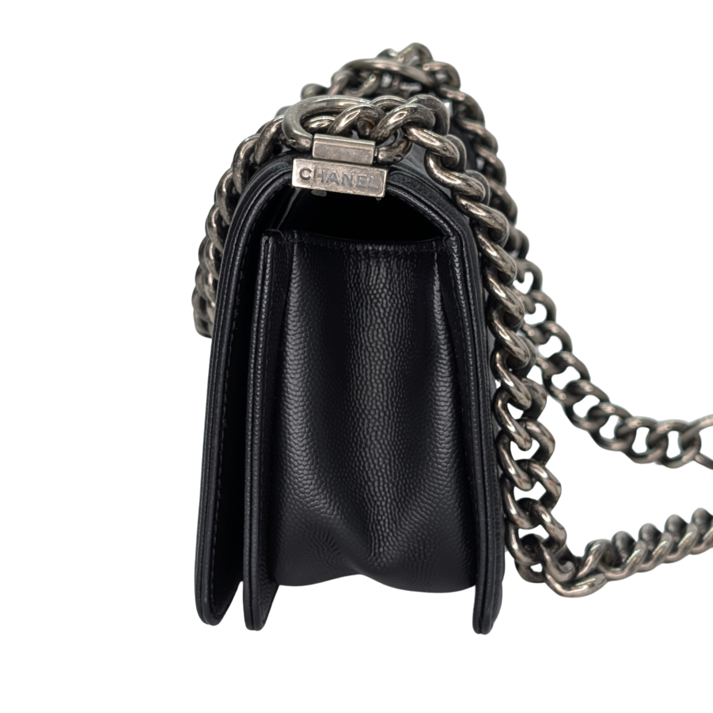 Chanel Small Boy Bag Caviar Black Bag