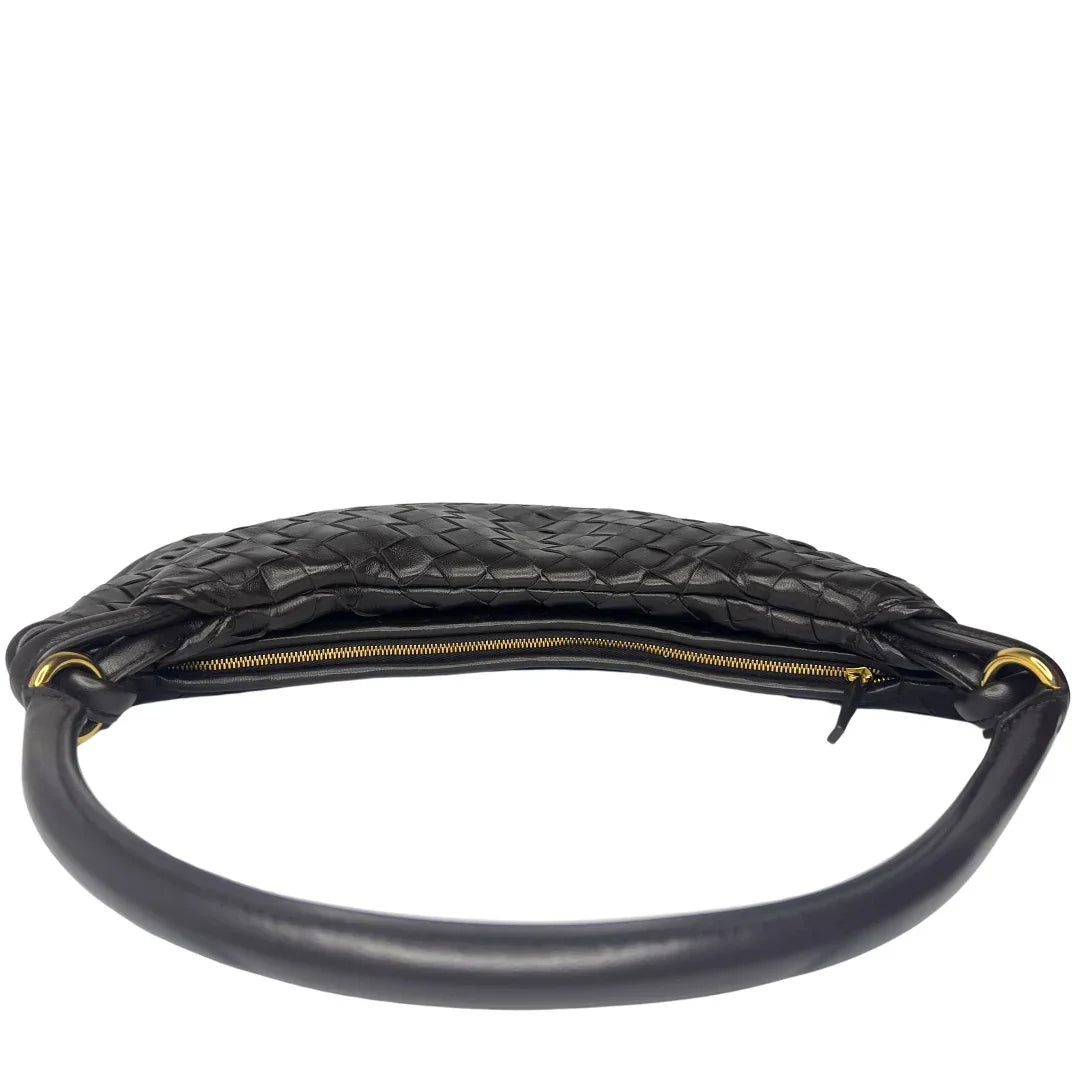 Brand New Bottega Veneta Gemelli Large Shoulder Bag – Intrecciato Dark Brown - Lost Designer