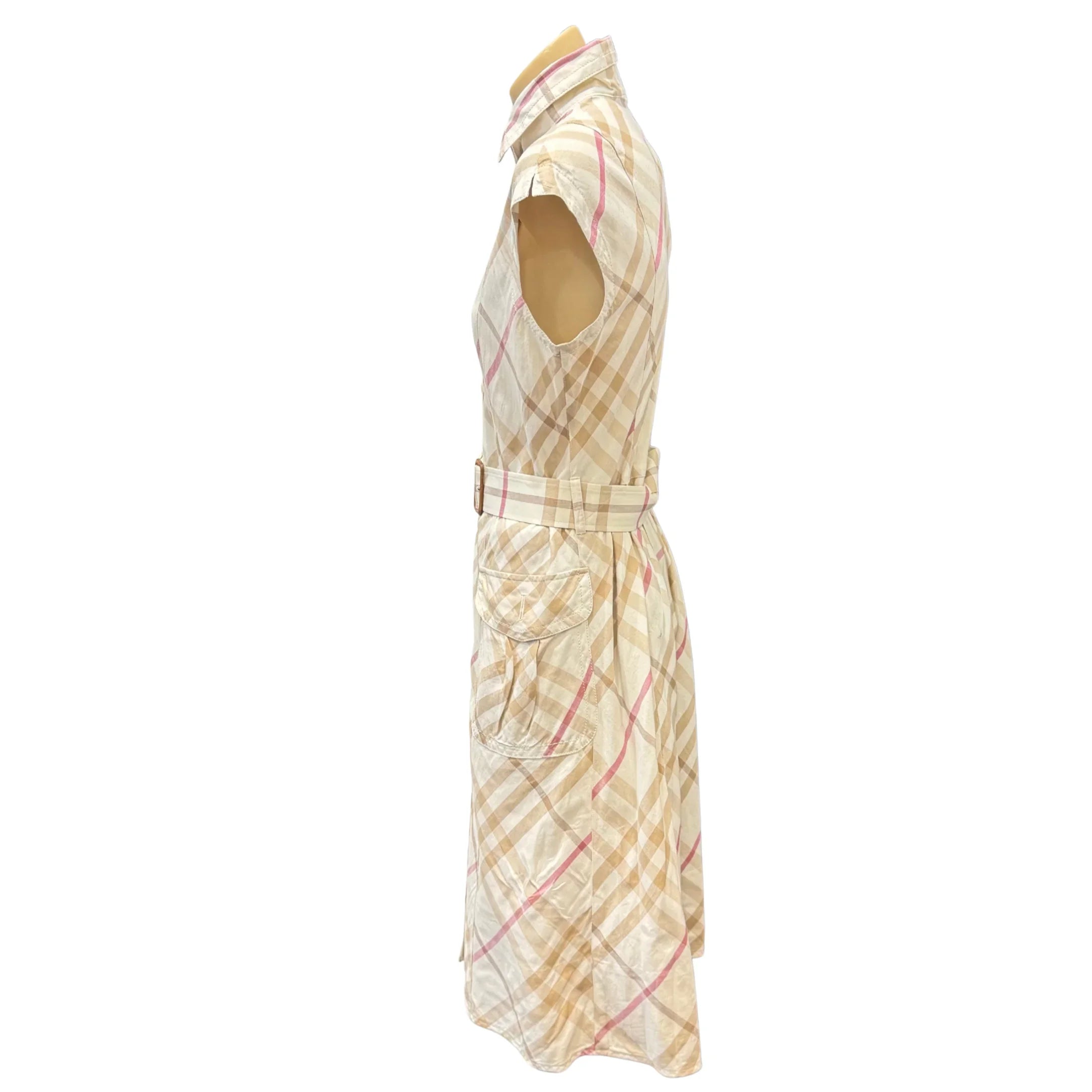 Burberry London Dress Beige 42 - Lost Designer