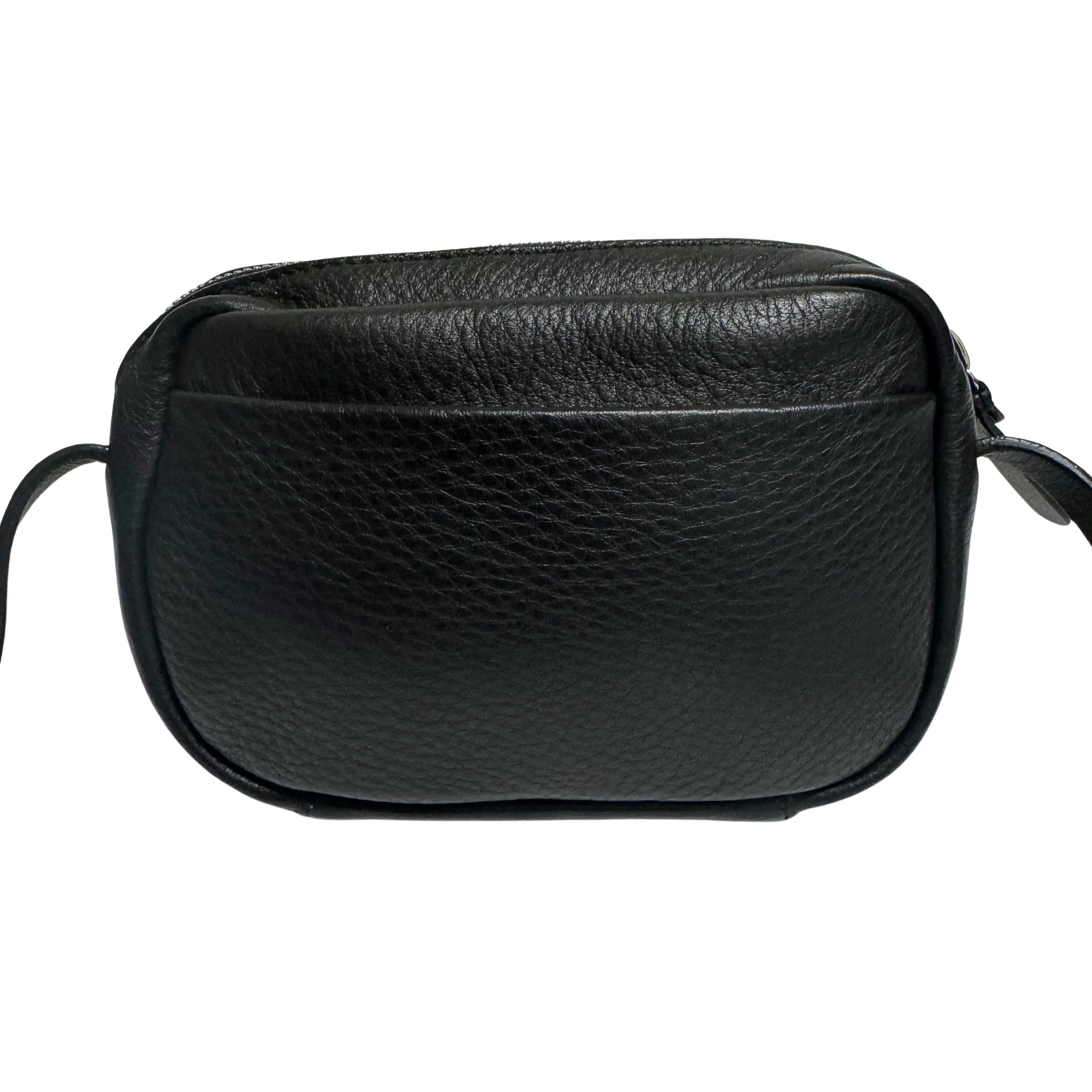 BALENCIAGA Calfskin Logo Everyday Camera Bag /Black