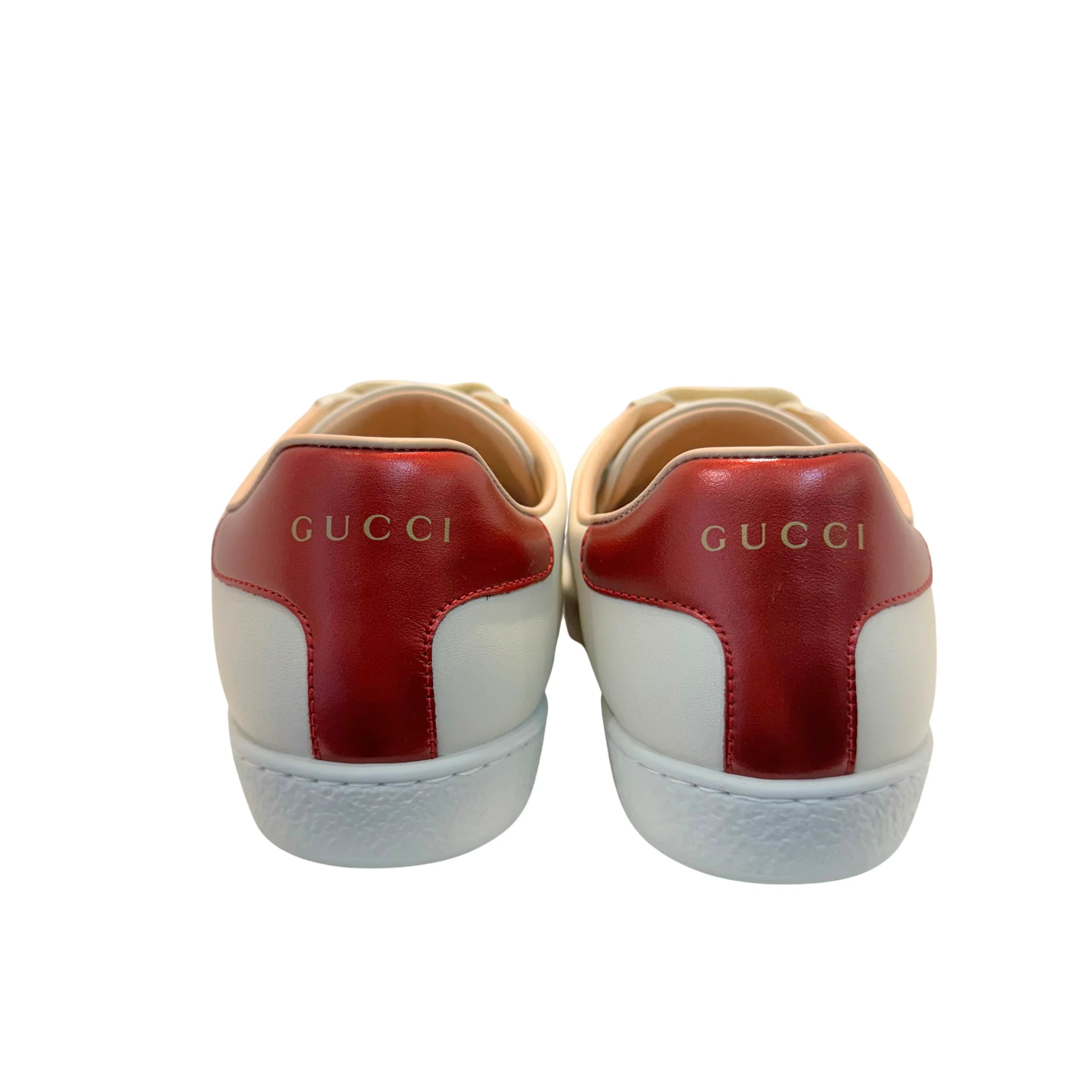 Gucci Ace Sneakers Leather White 37.5 - Lost Designer