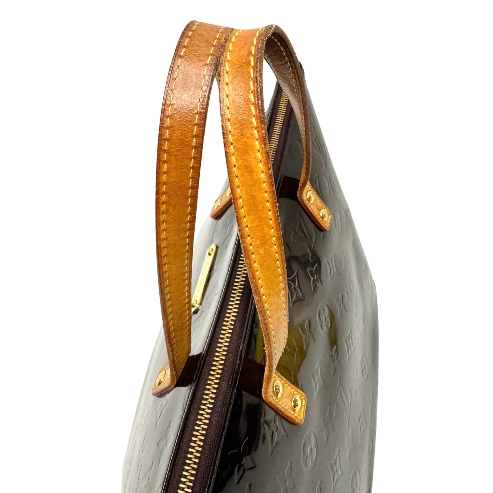 Louis Vuitton Vernis Bellevue PM in Dark Brown Patent Leather Bag