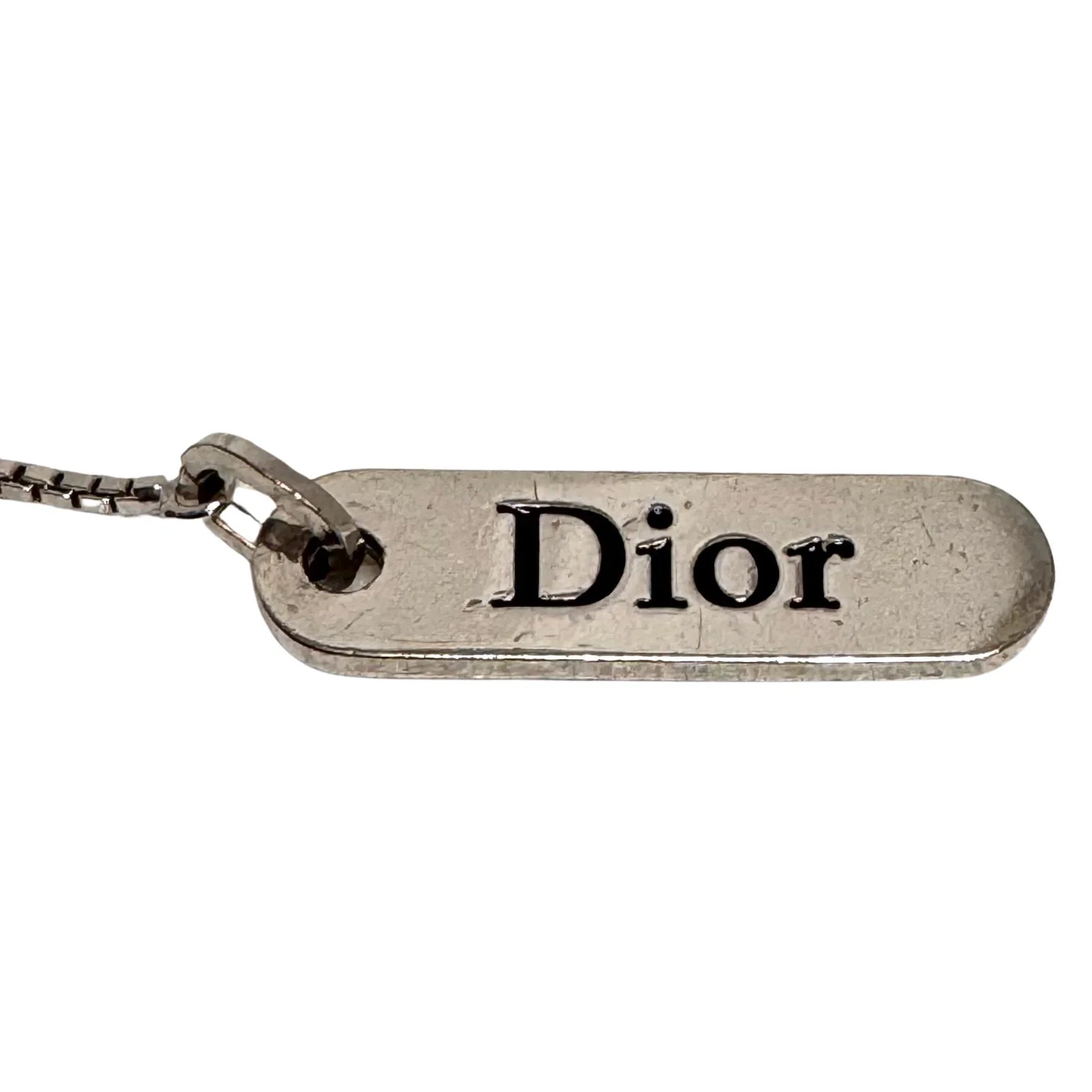 Dior Silver-Tone Pendant Necklace - Lost Designer