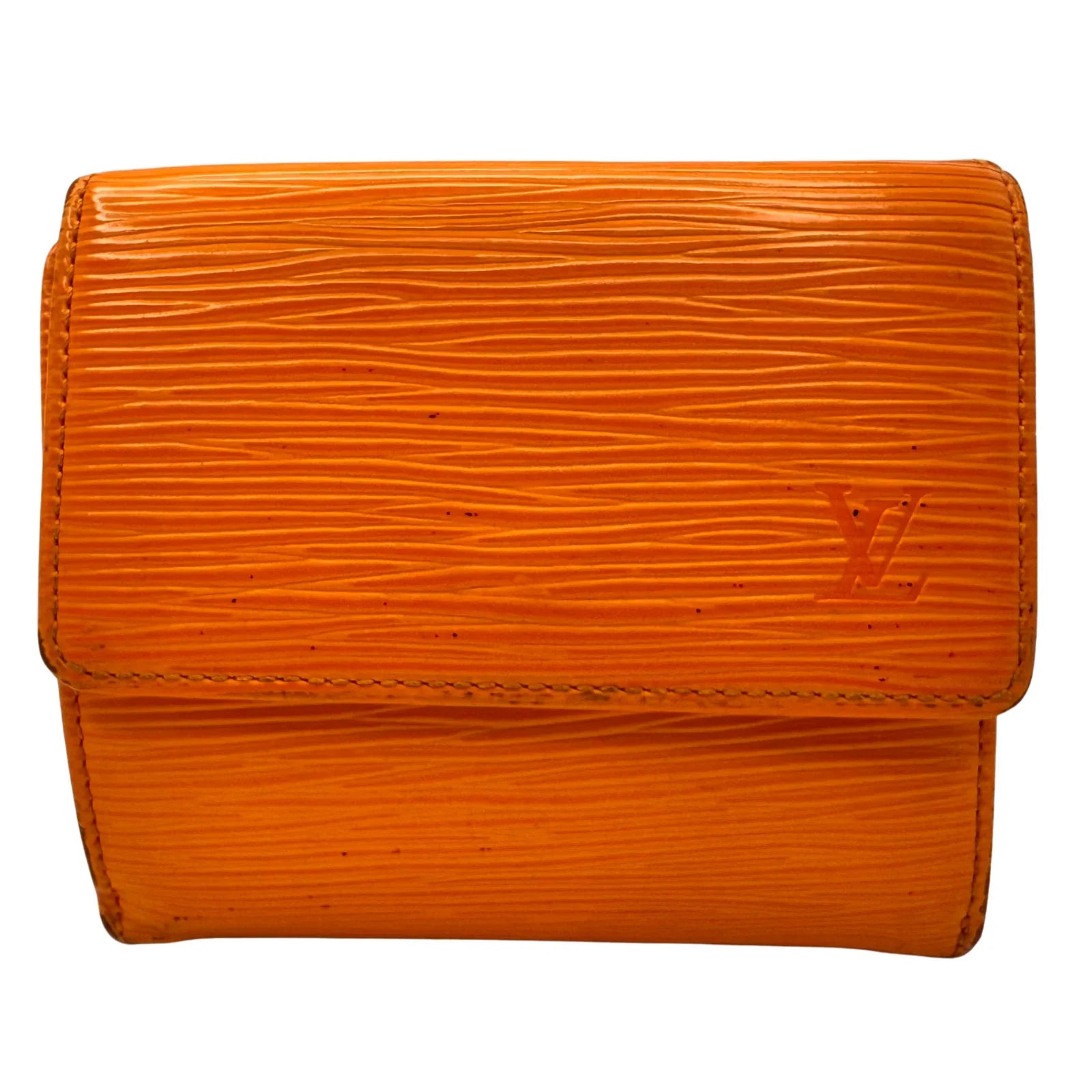 Louis Vuitton Epi Leather Wallet Orange