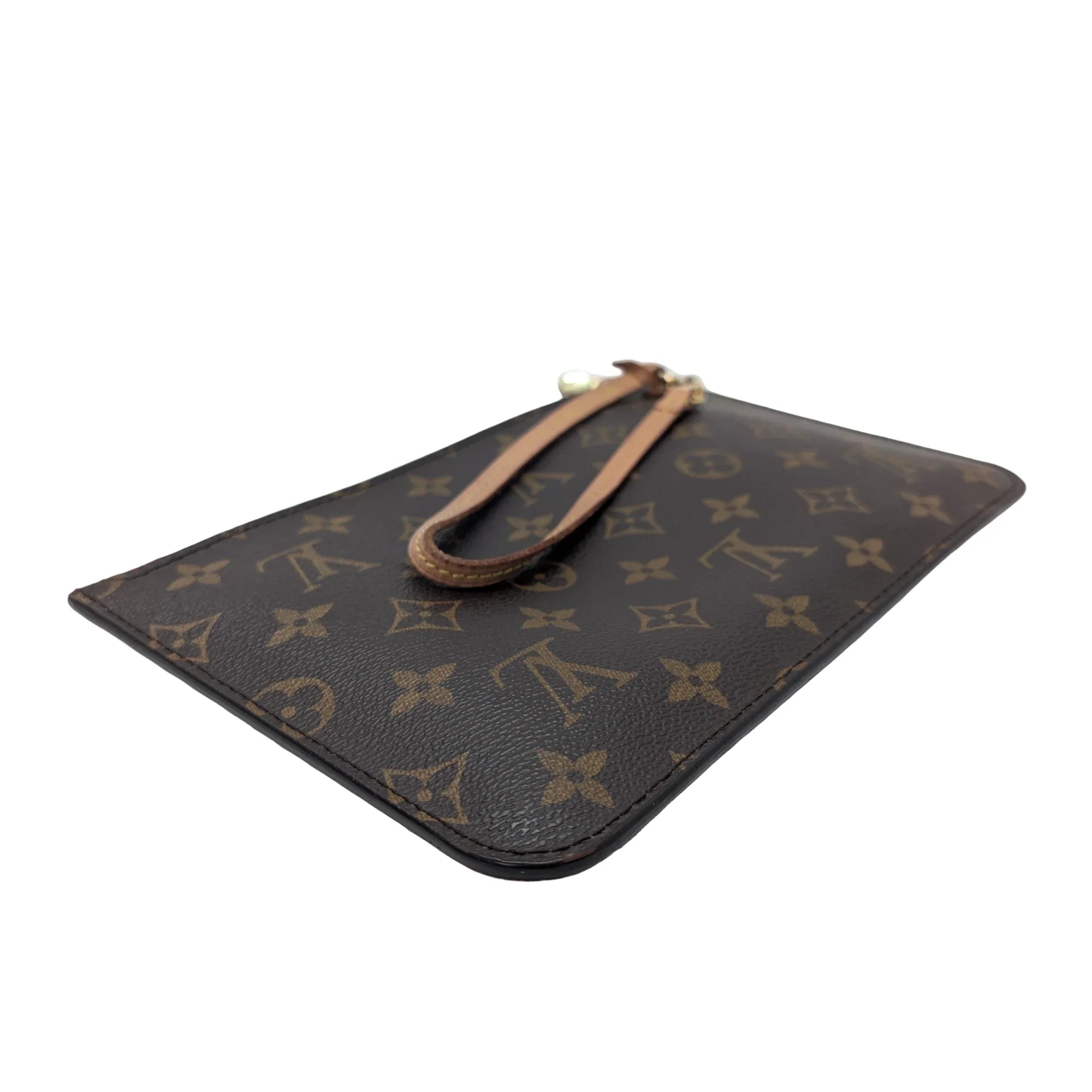 Louis Vuitton Neverfull Monogram Pouch Brown - Lost Designer