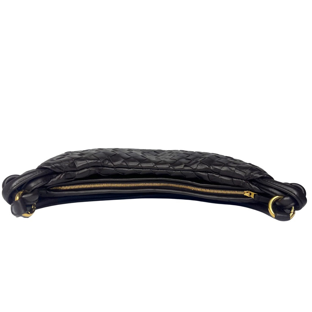 Bottega Veneta Gemelli Large Shoulder Bag – Intrecciato Dark Brown