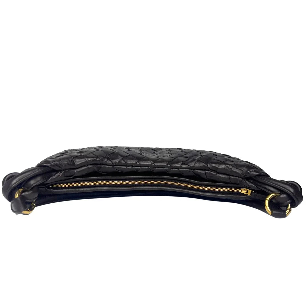 Brand New Bottega Veneta Gemelli Large Shoulder Bag – Intrecciato Dark Brown - Lost Designer