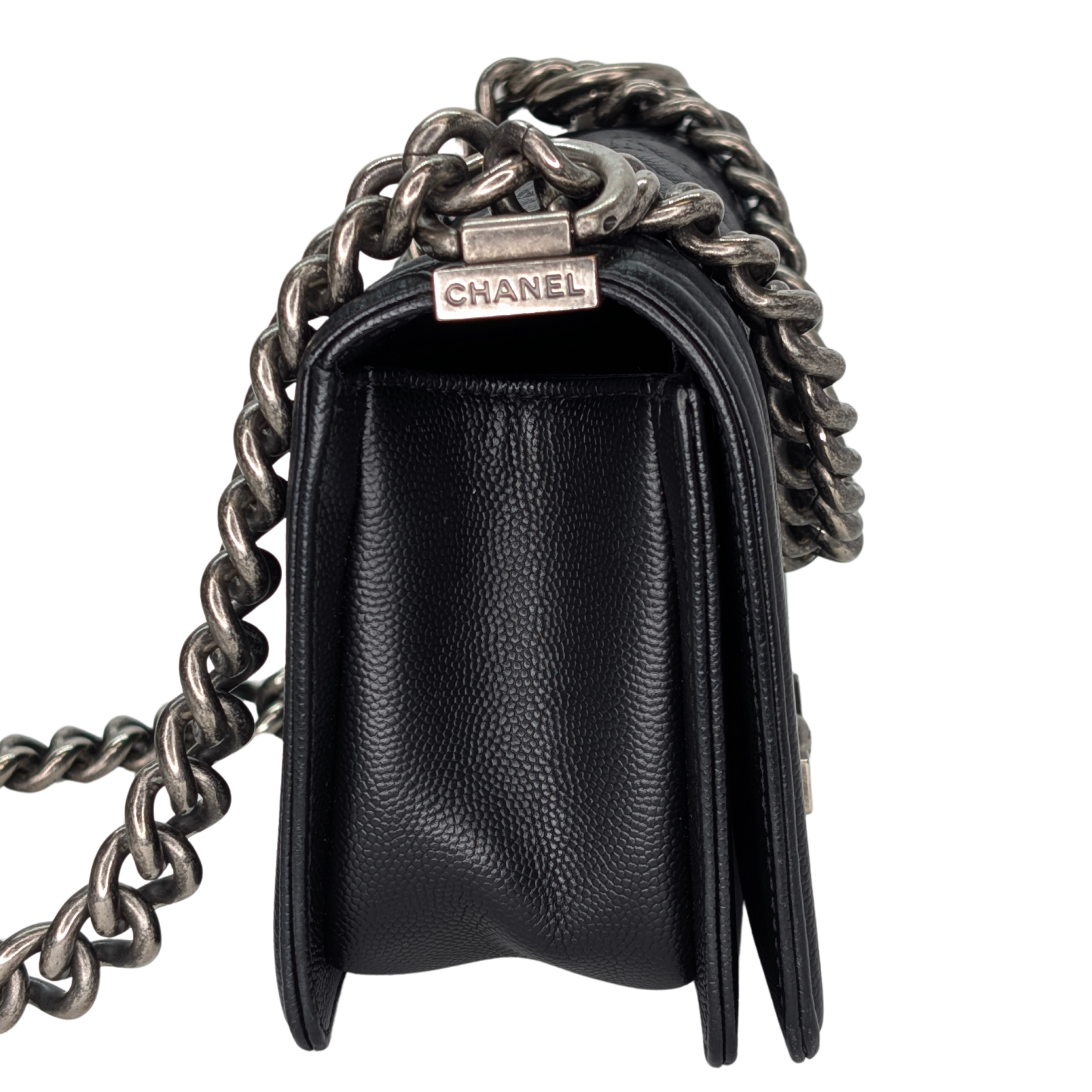 Chanel Small Boy Bag Caviar Black Bag