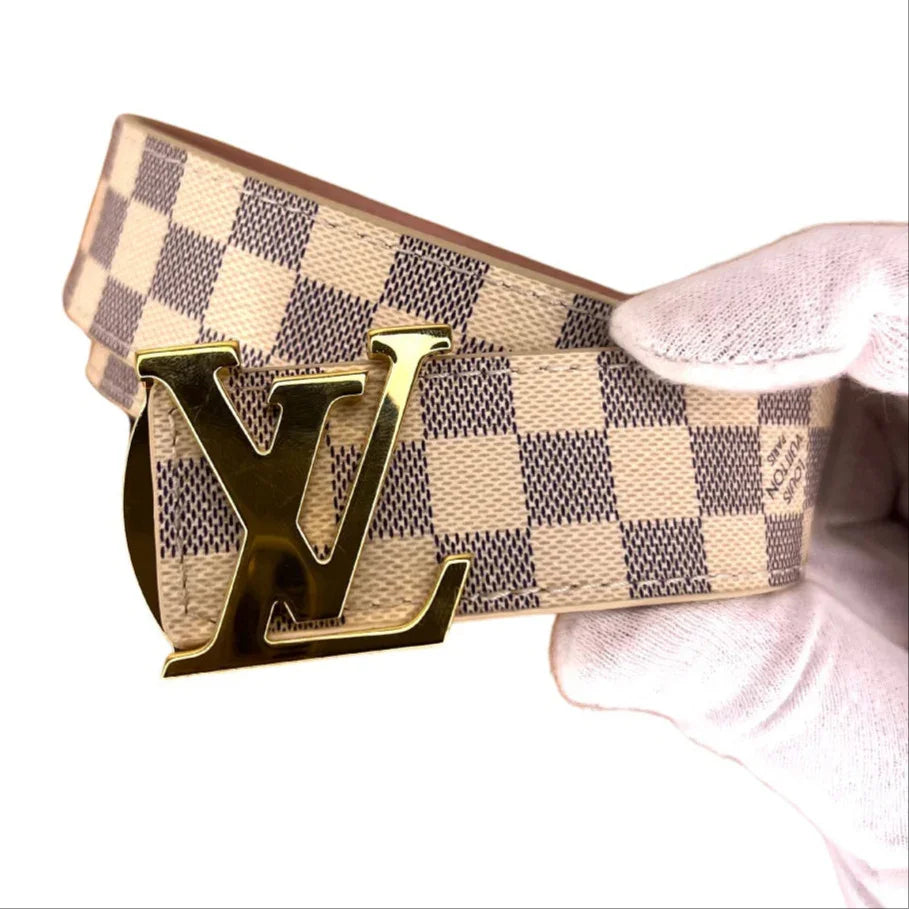Louis Vuitton Damier Azur LV Initiales 30mm Reversible Belt