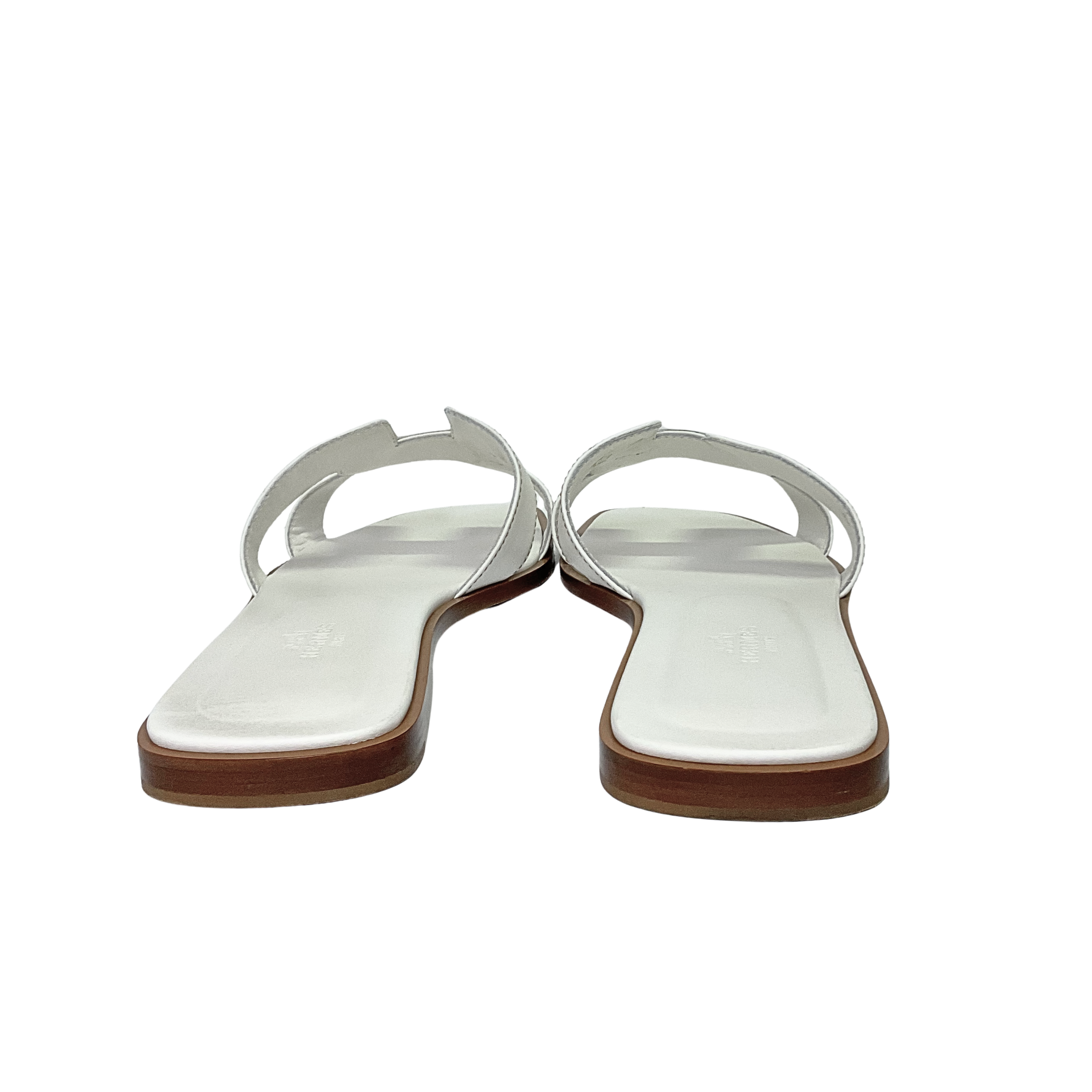 Hermes Oran Sandals White size 41