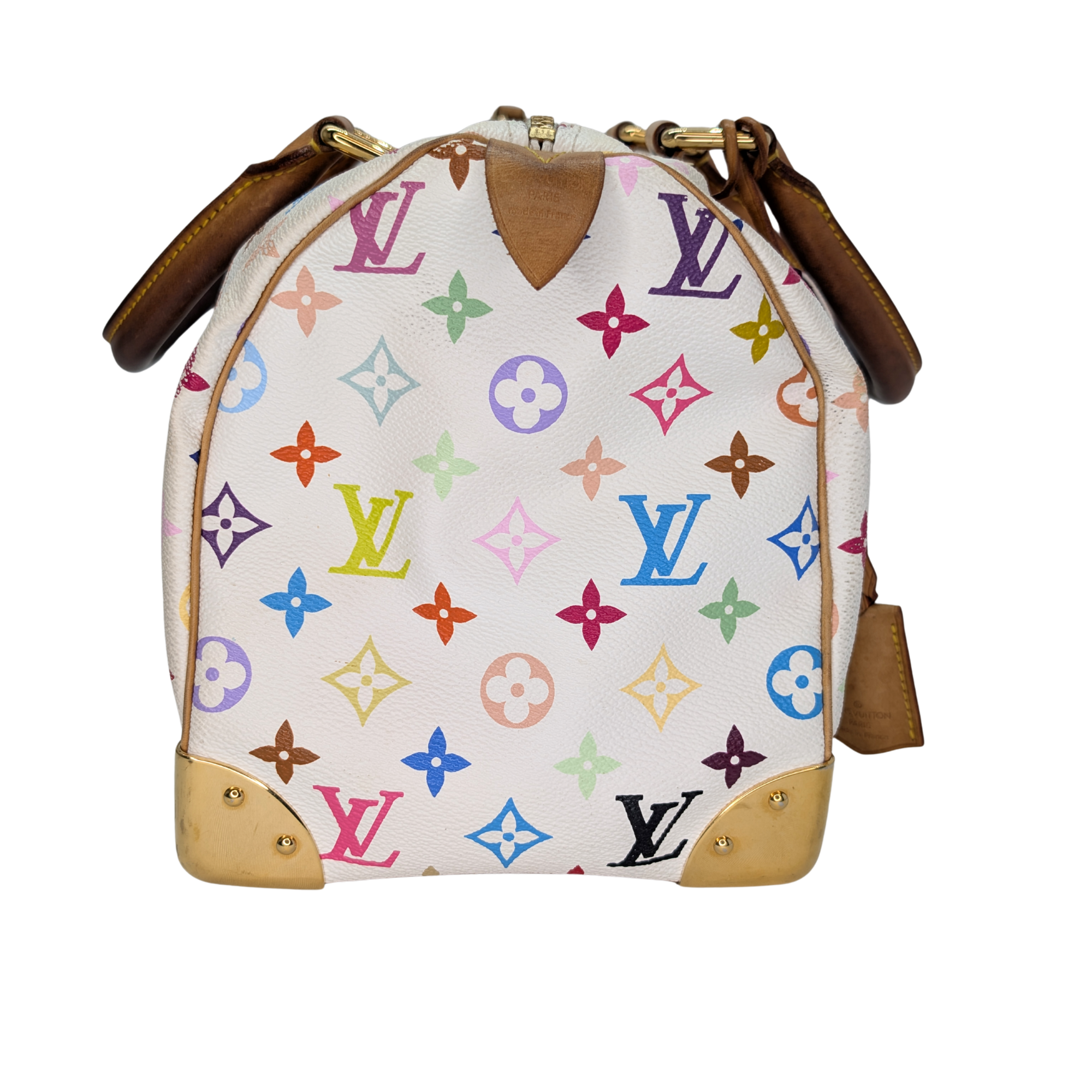 Louis Vuitton Murakami Speedy 30 Multicolour Handbag White