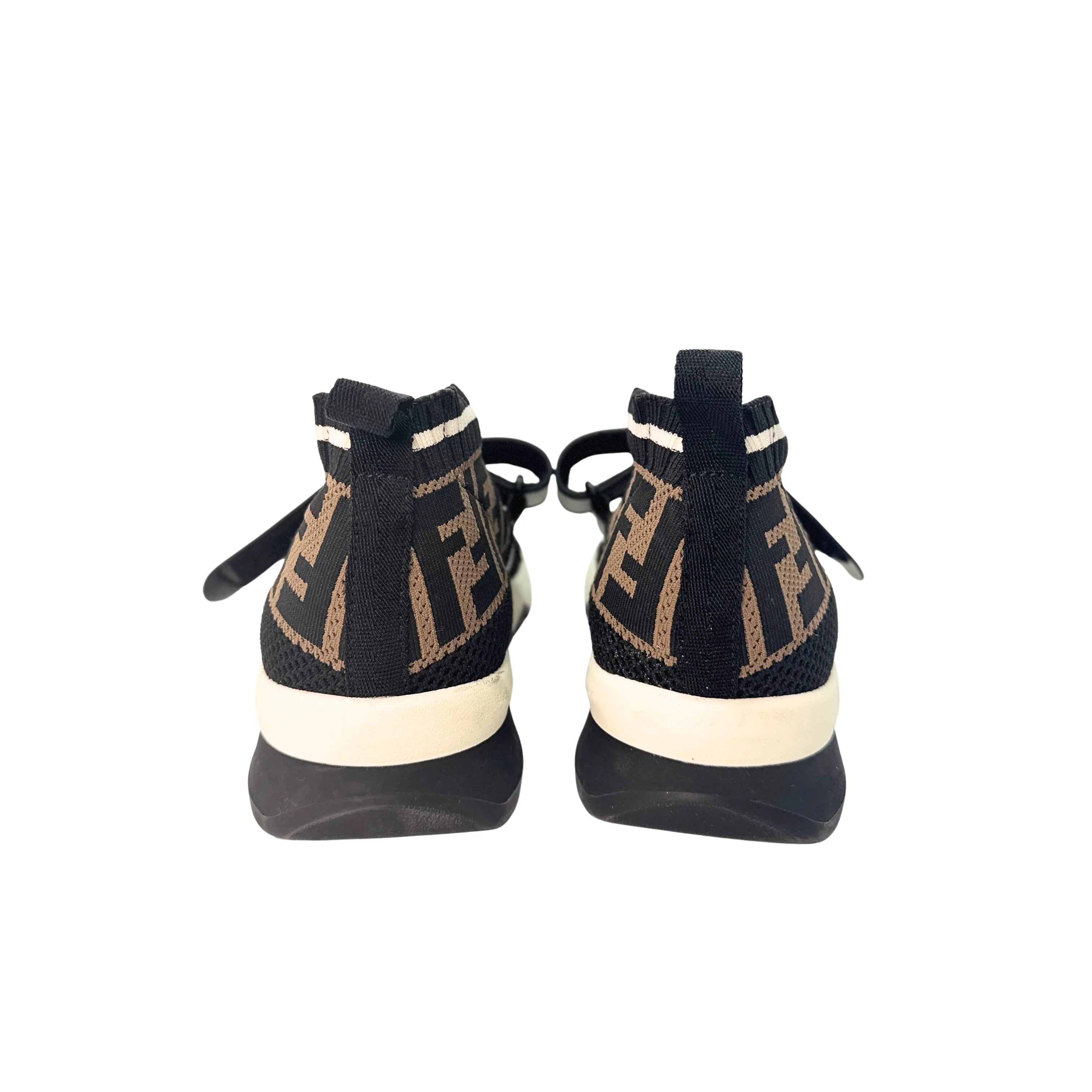 Fendi Stretch Yarn FF Stiff Band Rockoko Sneakers 38 - Lost Designer