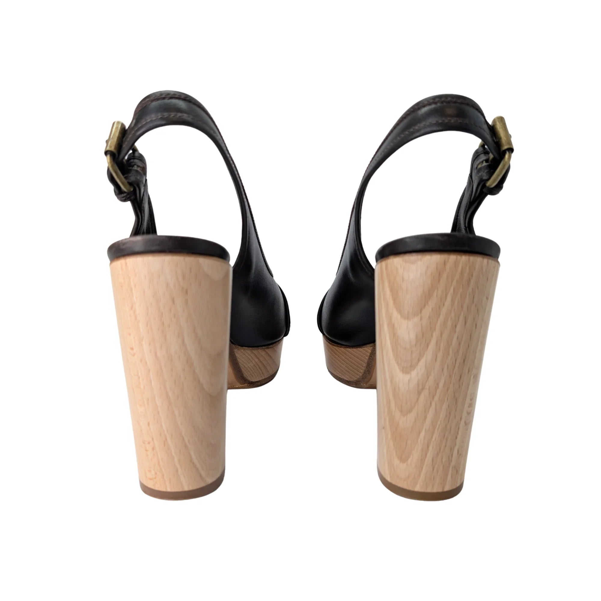 Chloé Slingback Heels Brown 39 - Lost Designer