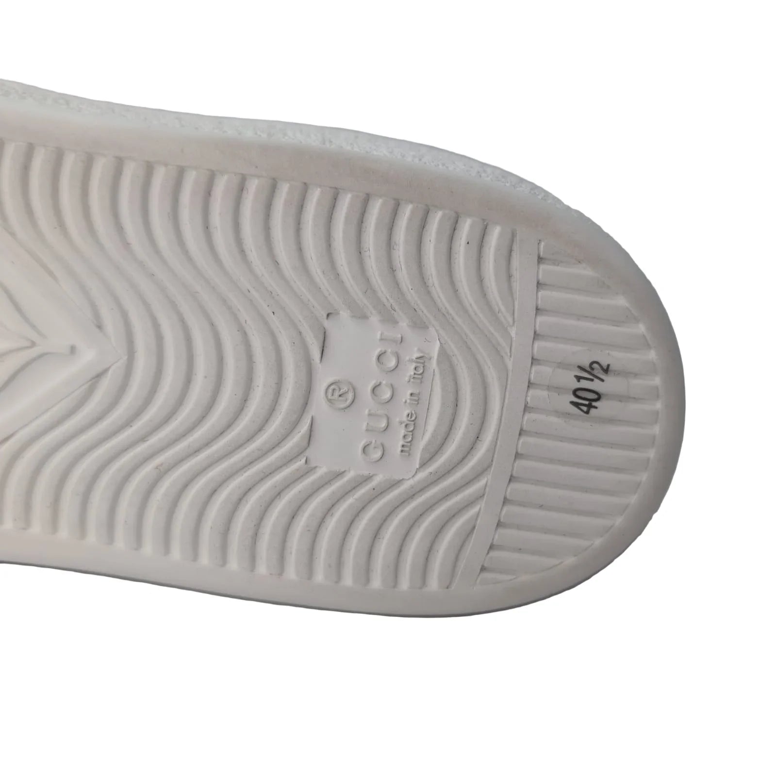 Gucci Ace Sneakers With Bae White 40.5 - Lost Designer