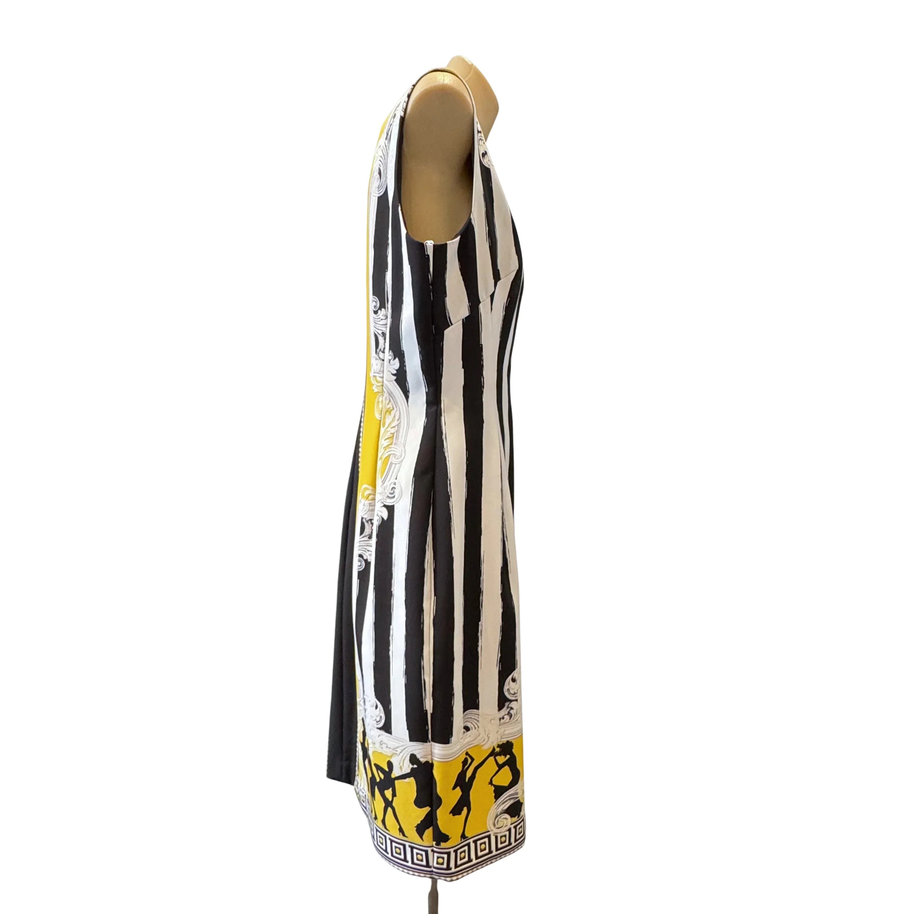 Versace Humbug Stripe Printed Shift Dress 48