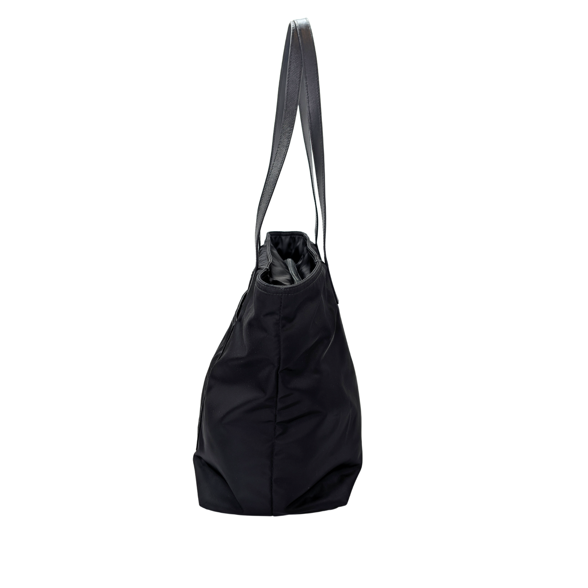 Prada Tessuto Re-Nylon Shopping Tote Black - Lost Designer