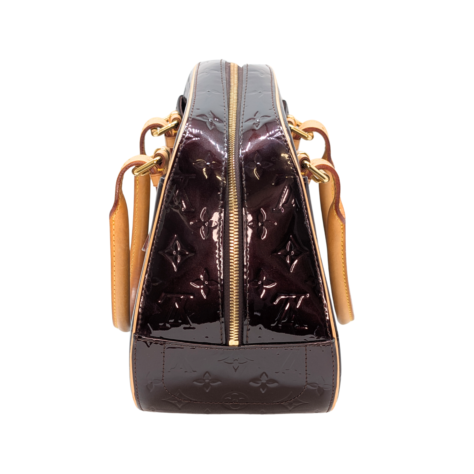 Louis Vuitton Summit Drive Vernis Patent Leather Handbag Burgandy