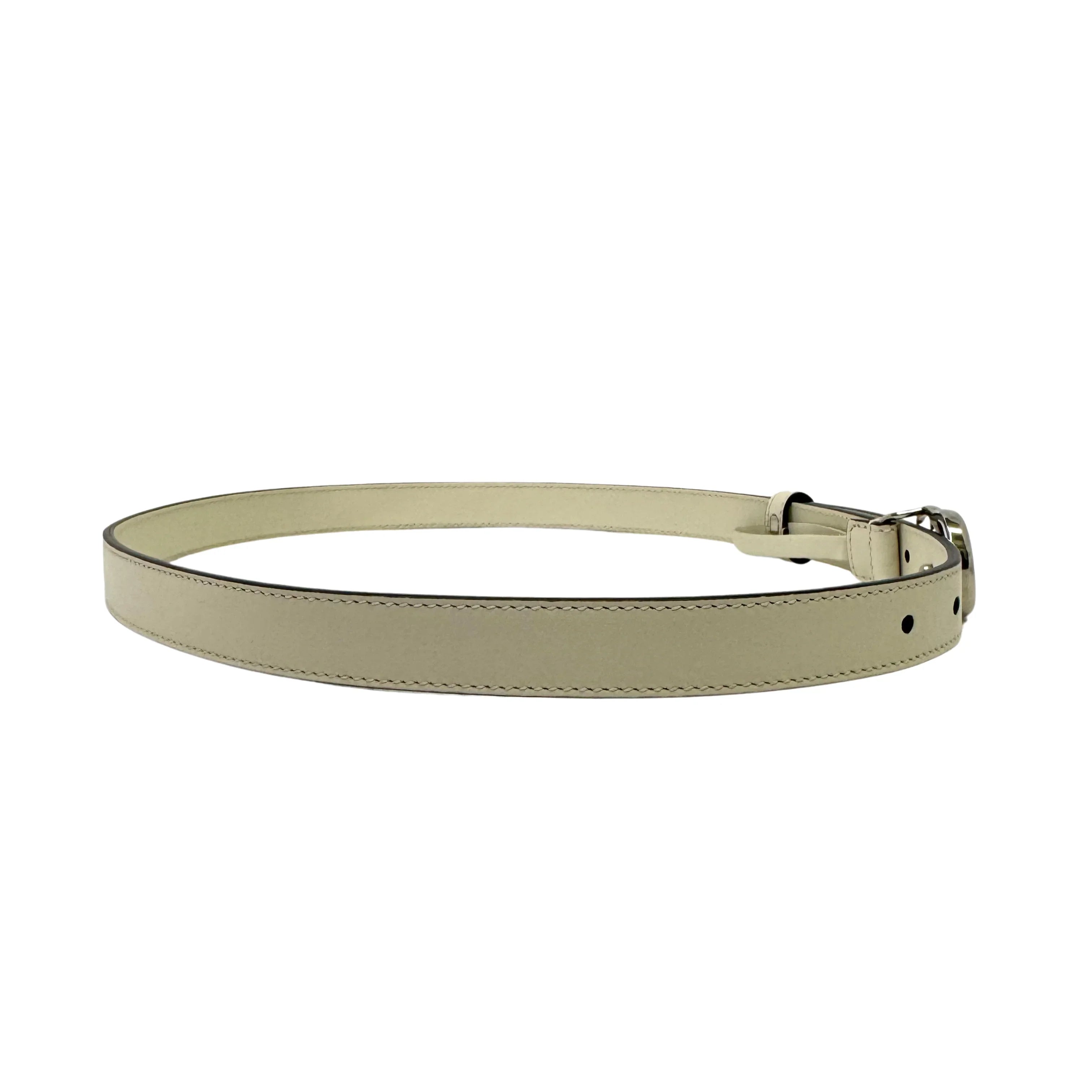 Gucci GG Marmont Thin Belt White 90