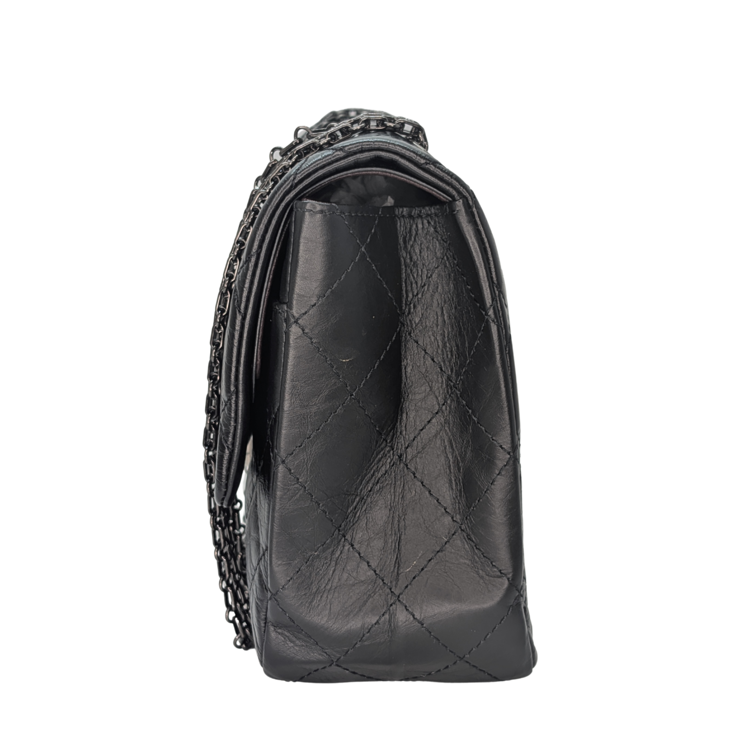 Chanel Chanel 2.55 Reissue 227 Flap Bag 22 Series Black