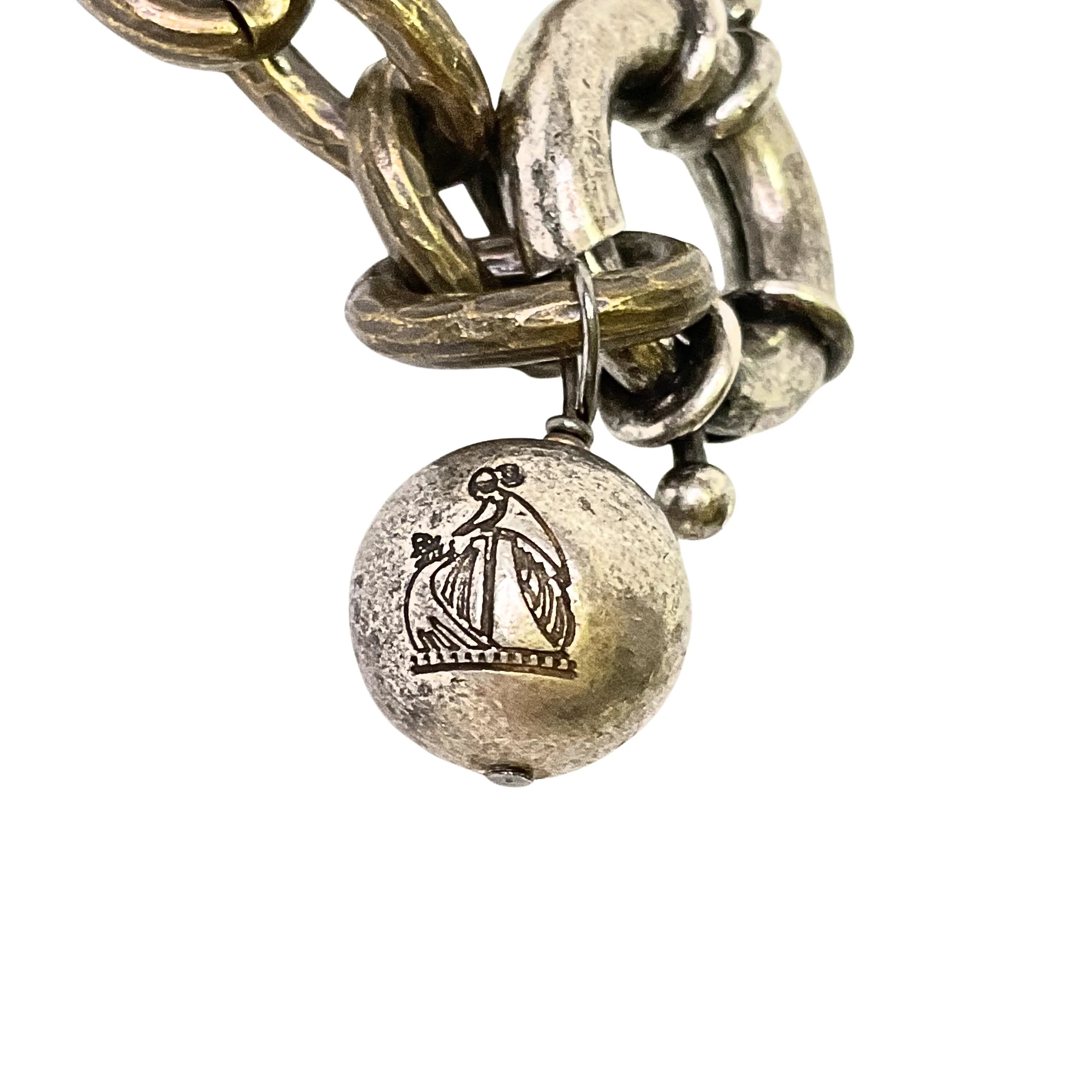 Lanvin Necklace With Tulle Aged Metal - Lost Designer