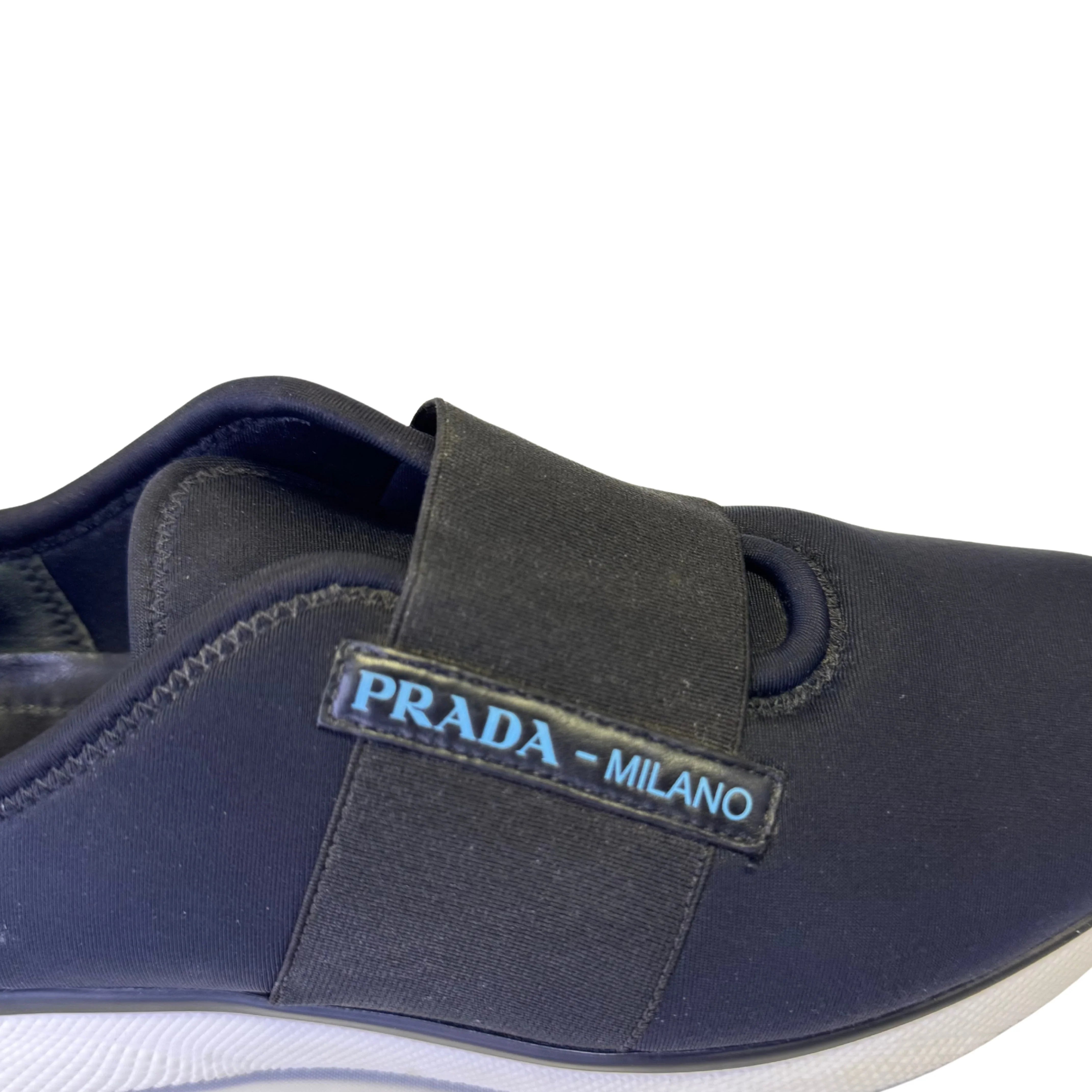 Prada Black x Navy Neoprene Sneakers size 36