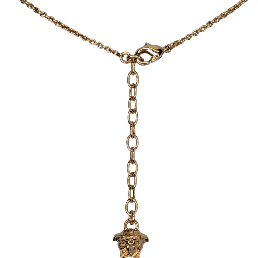 Versace Meduca Crystal-Embellished Pendant Necklace - Lost Designer
