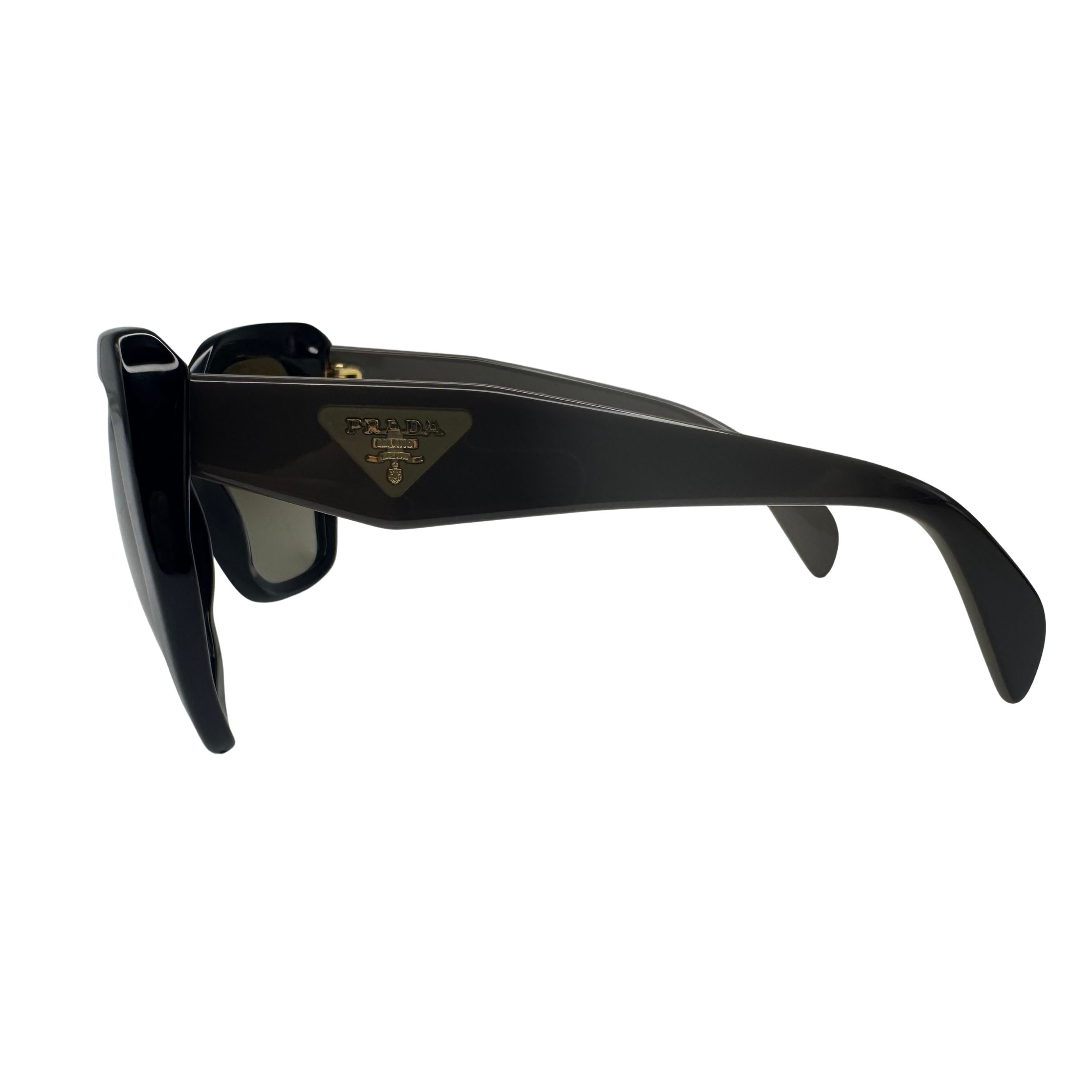 Prada SPR 16R Black Cat-Eye Sunglasses