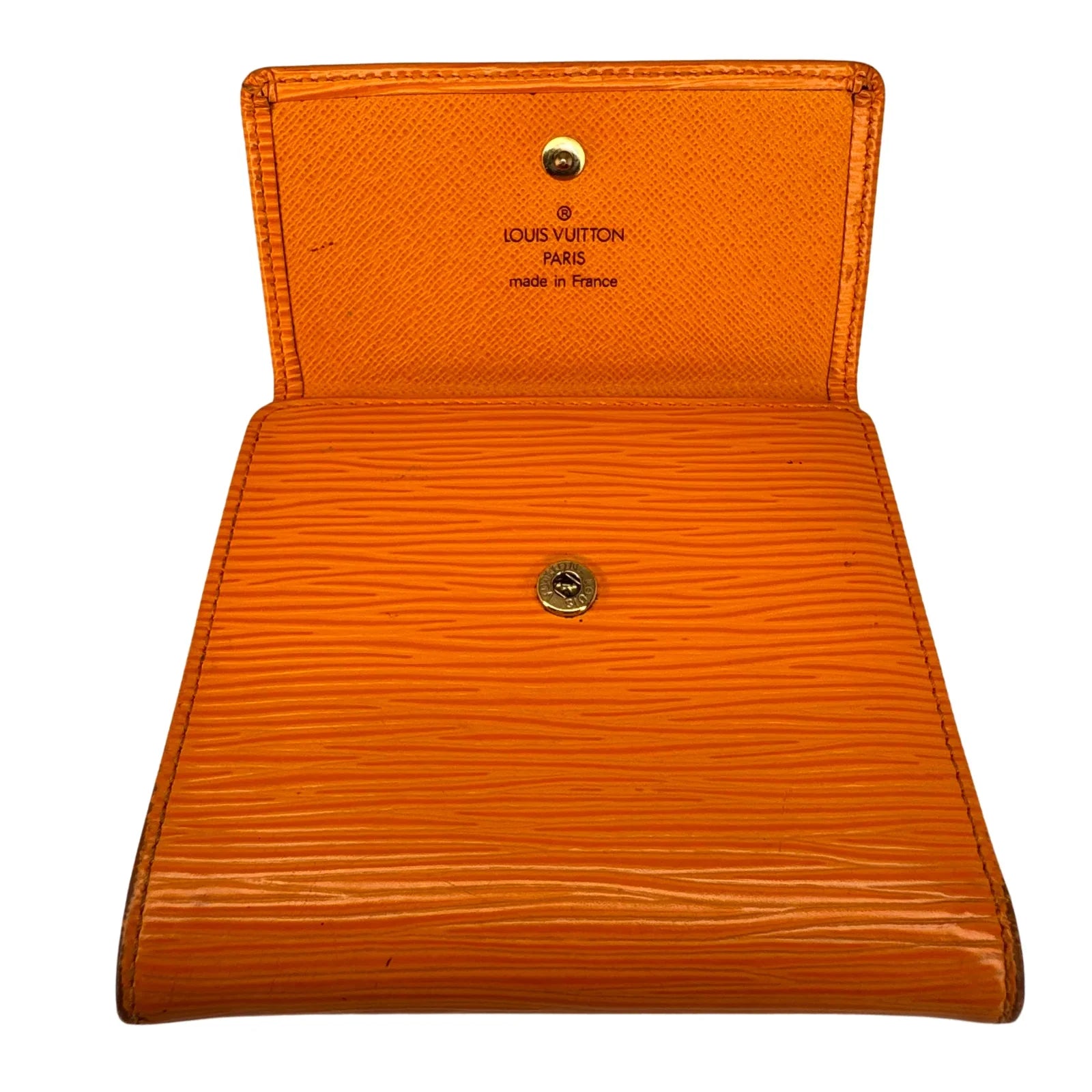 Louis Vuitton Epi Leather Wallet Orange