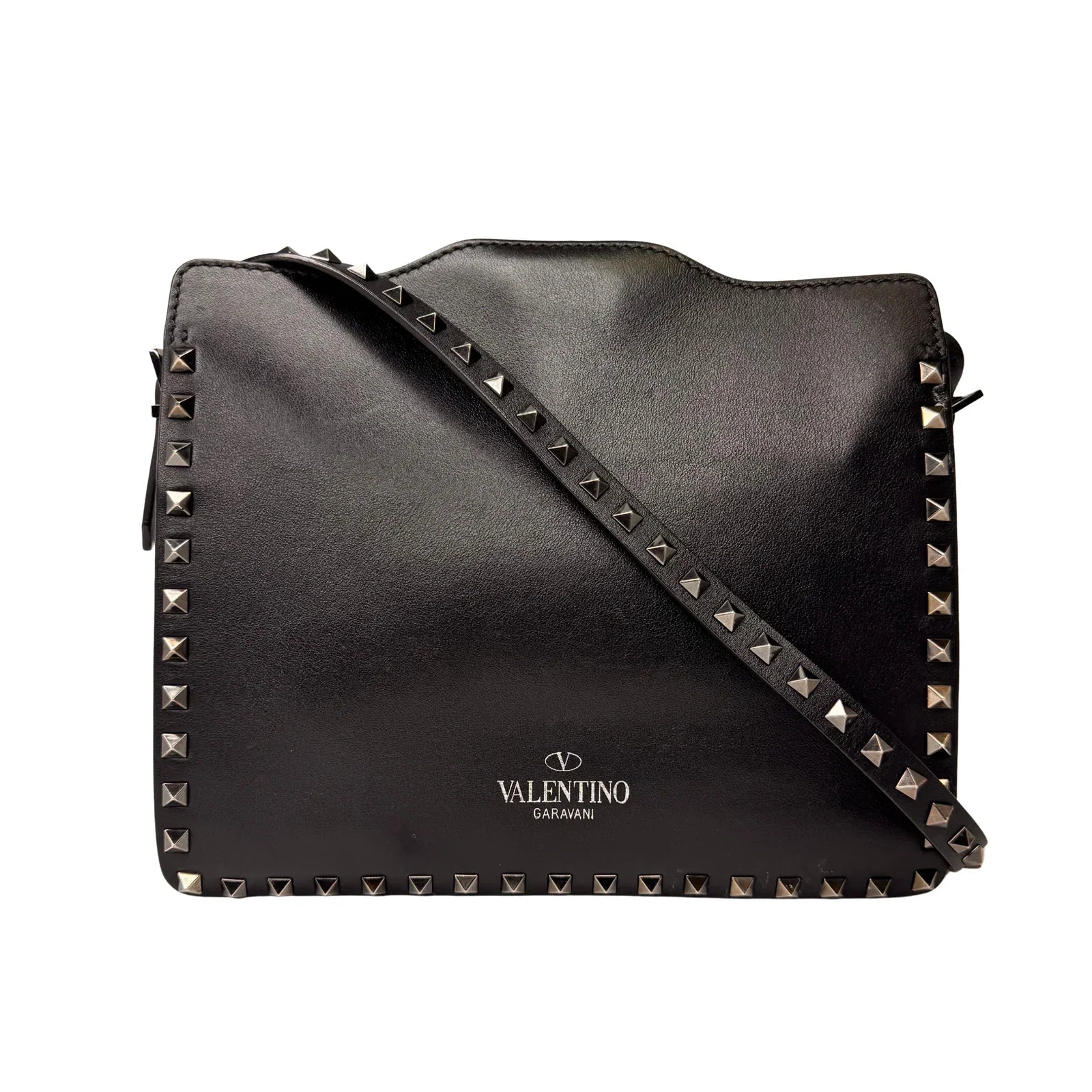 Valentino Black Leather Shoulder Bag