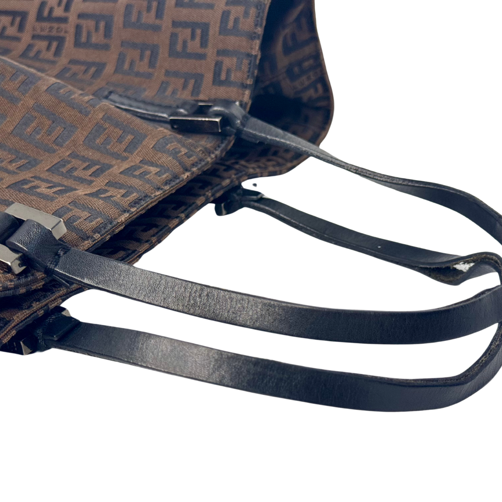Fendi Zucca Brown Monogram Cloth Tote Bag