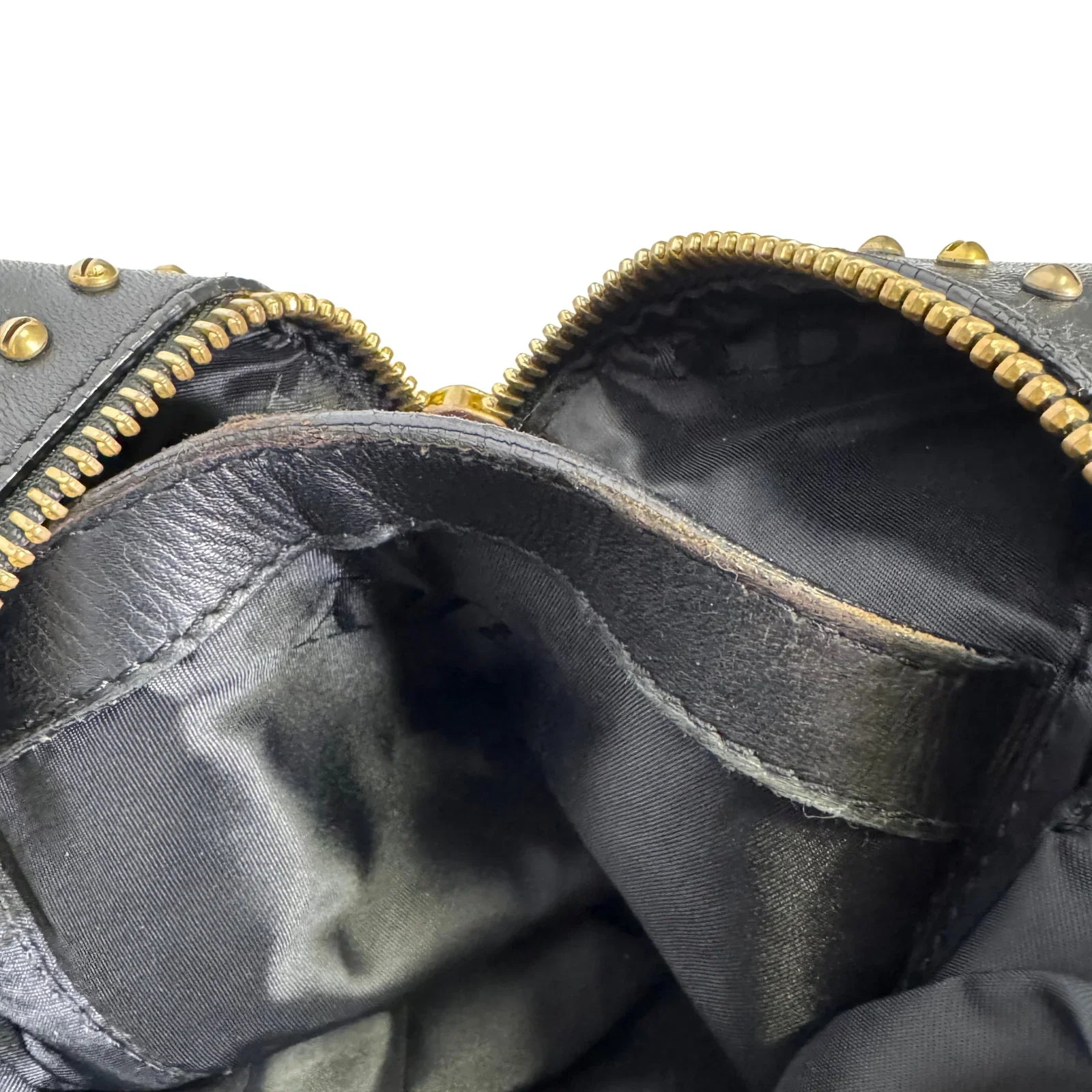 Burberry Black Studded Plissé Lambskin Leather Tote Bag - Lost Designer