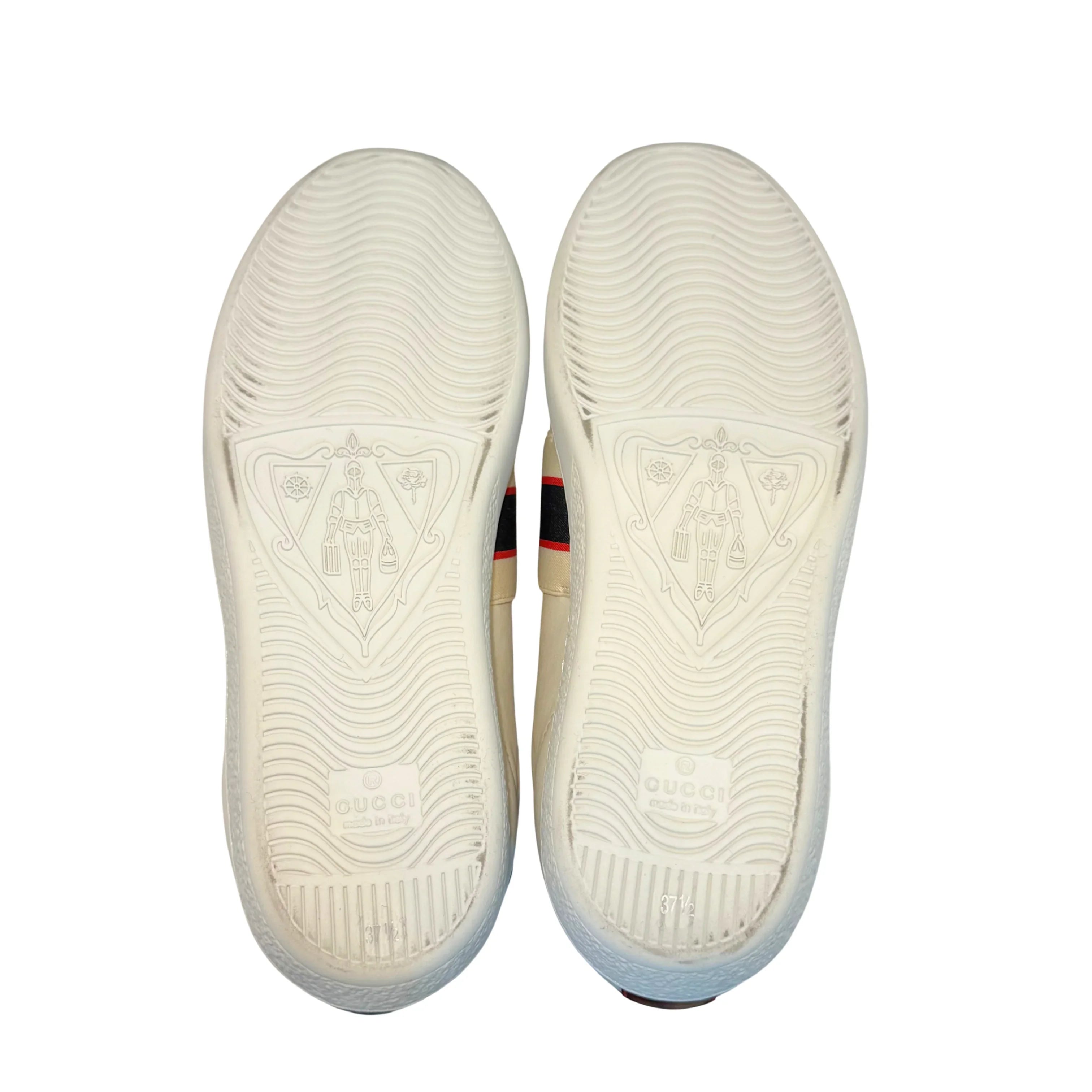 Gucci Ace Sneakers Leather White 37.5 - Lost Designer