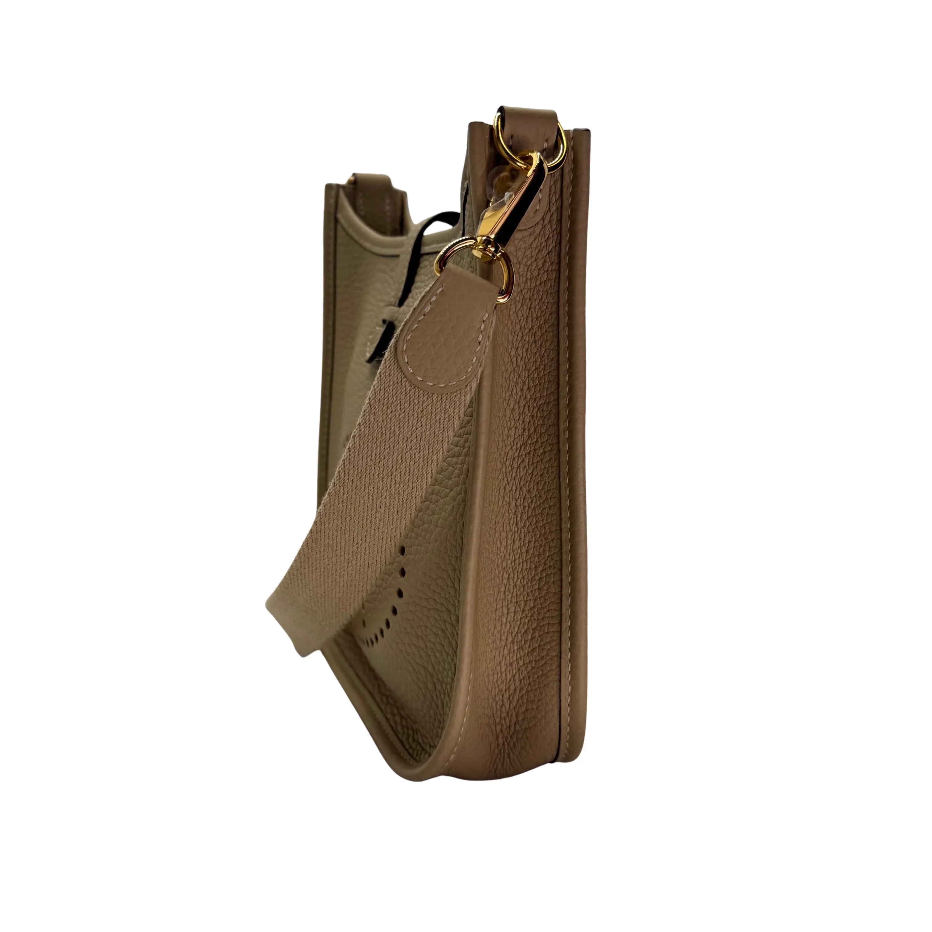 Hermés Evelyn Mini Crossbody Bag U Stamp 2022 Beige - Lost Designer