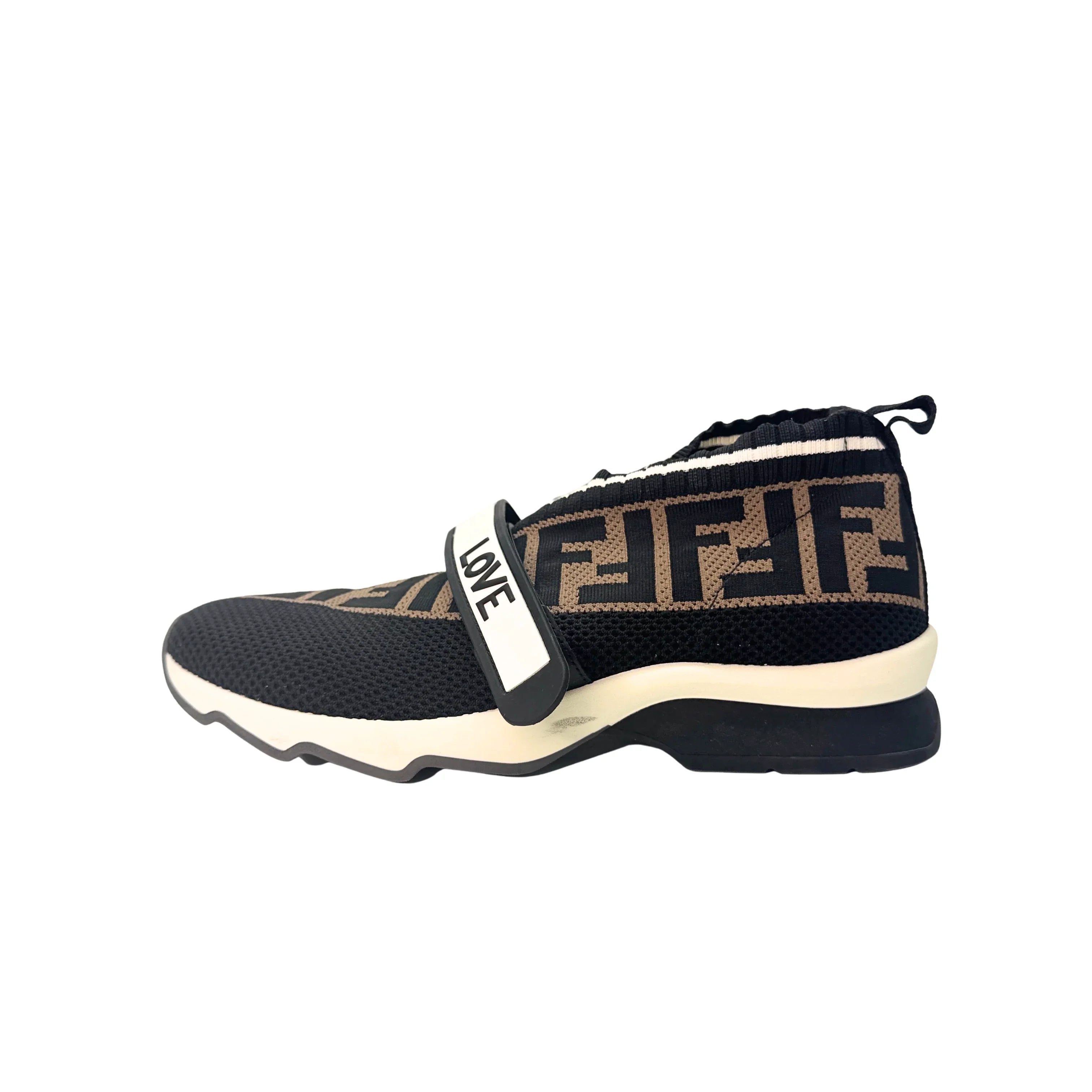 Fendi Stretch Yarn FF Stiff Band Rockoko Sneakers 38 - Lost Designer