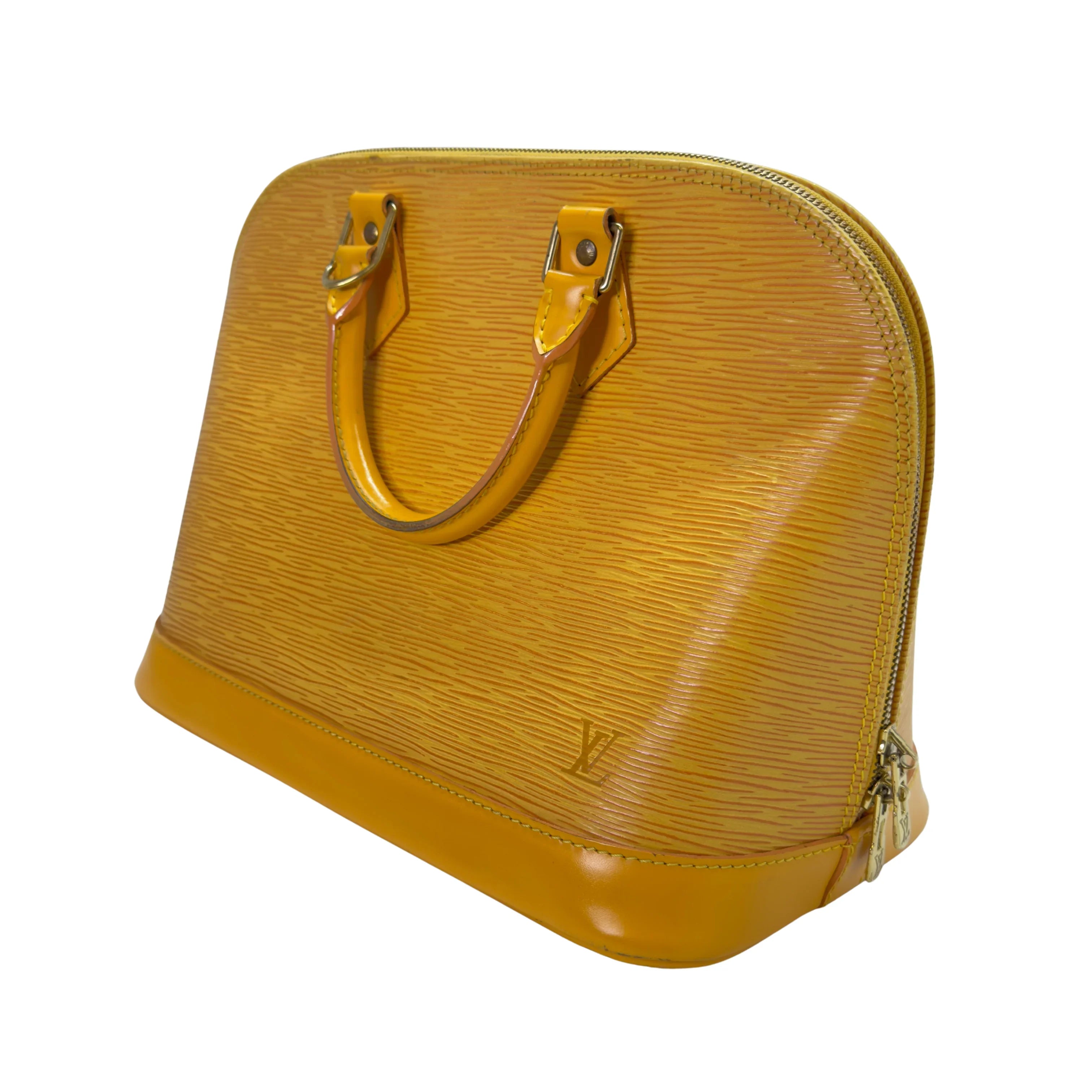 Louis Vuitton Epi Alma Shoulder Bag Yellow - Lost Designer