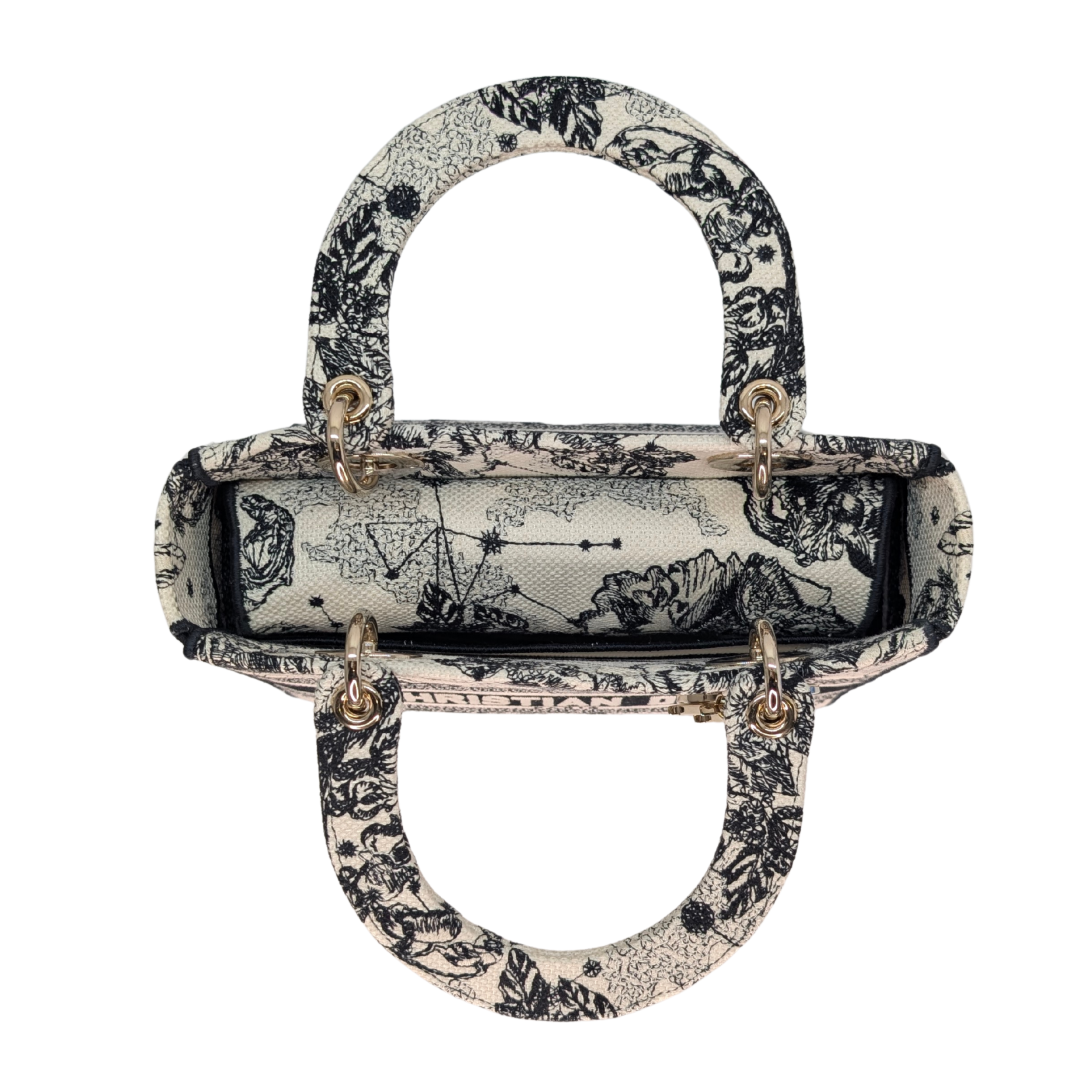 Dior Lady D-Lite Medium Toile de Jouy Zodiac Bag