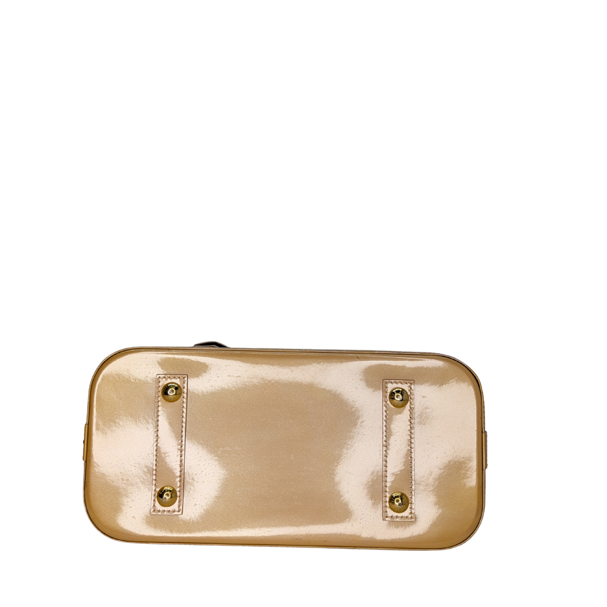 Louis Vuitton Alma Vernis PM Bag Yellow