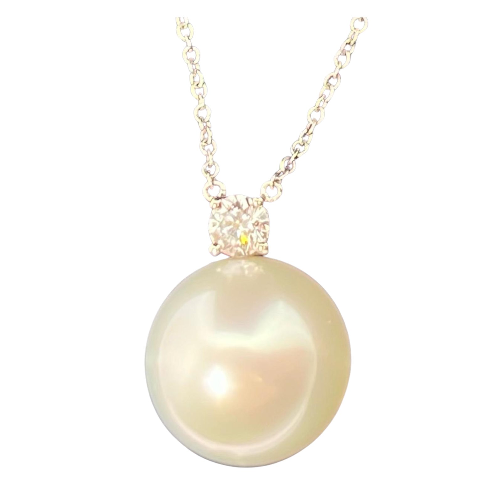 Tiffany & Co. South Sea Noble Pearl Necklace – 0.17 ct Diamond / Platinum