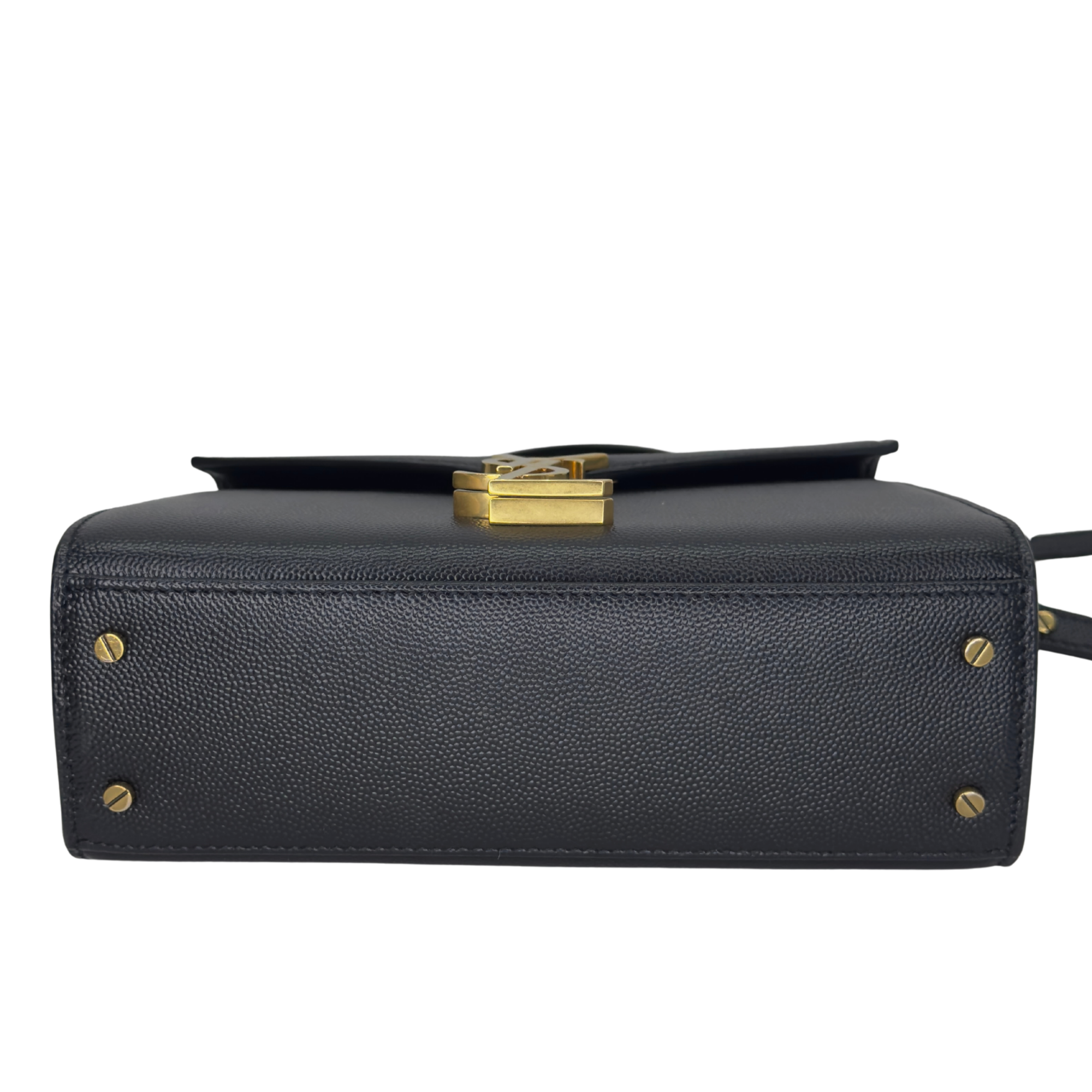 Saint Laurent Cassandra Top Handle Mini Bag Black
