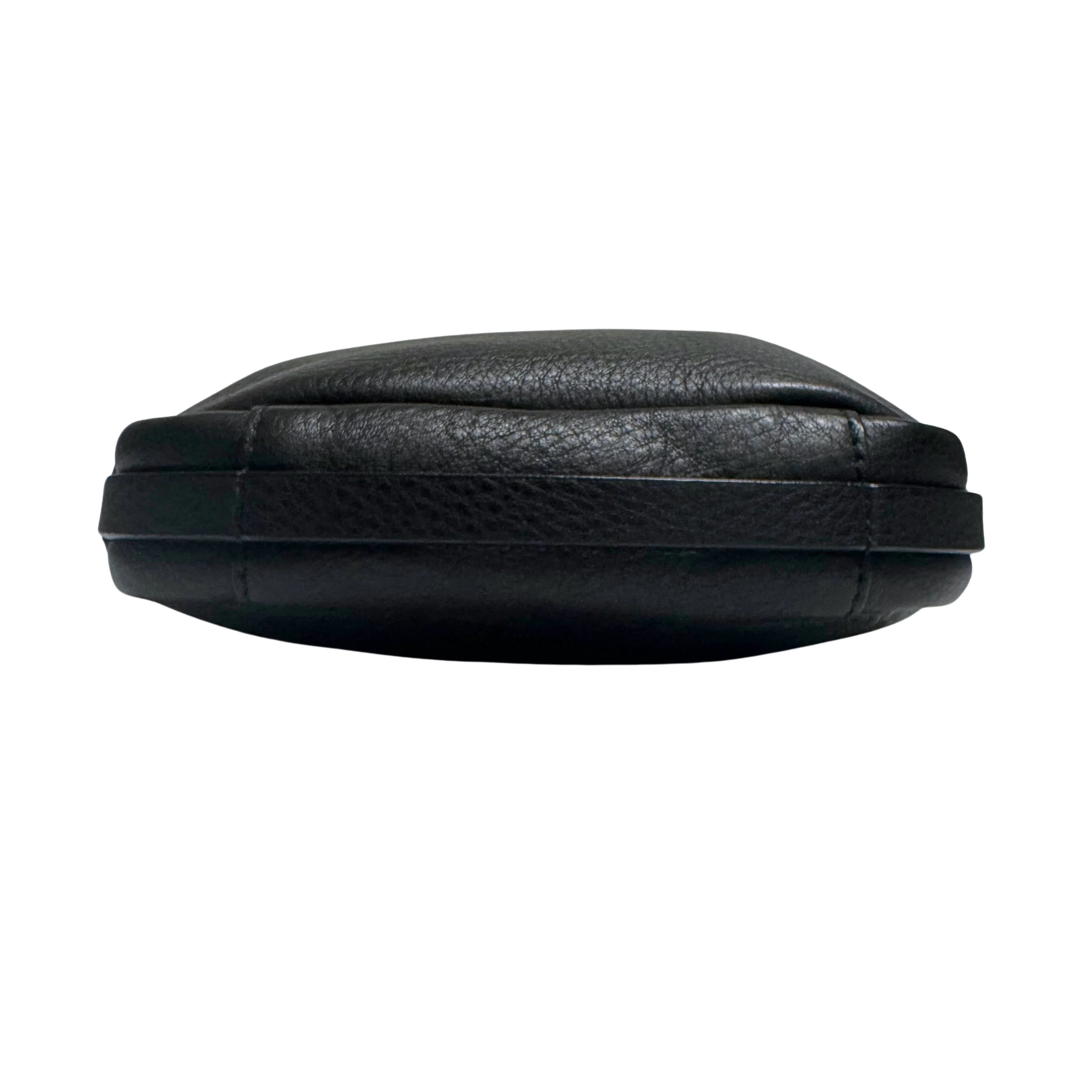 BALENCIAGA Calfskin Logo Everyday Camera Bag /Black