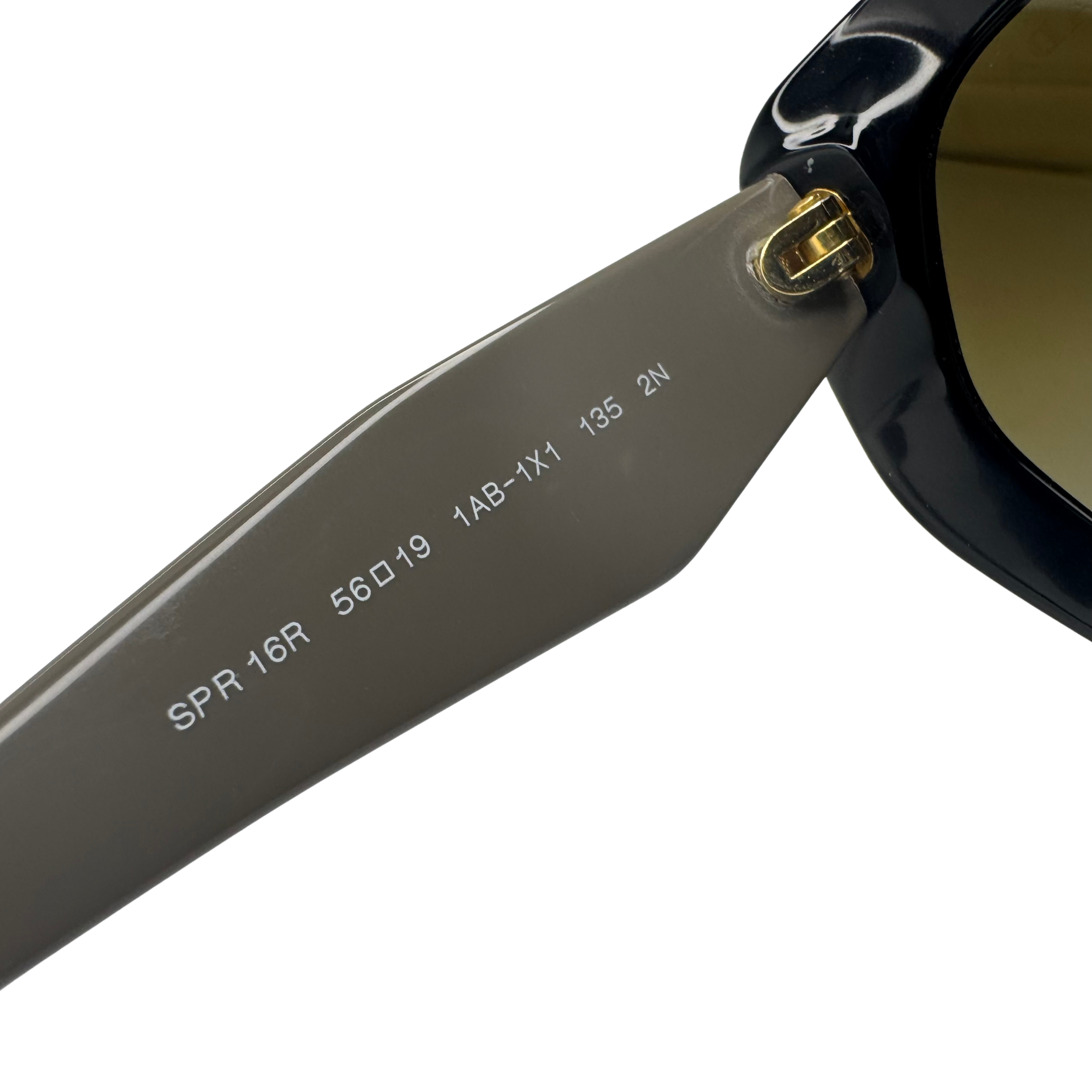 Prada SPR 16R Black Cat-Eye Sunglasses