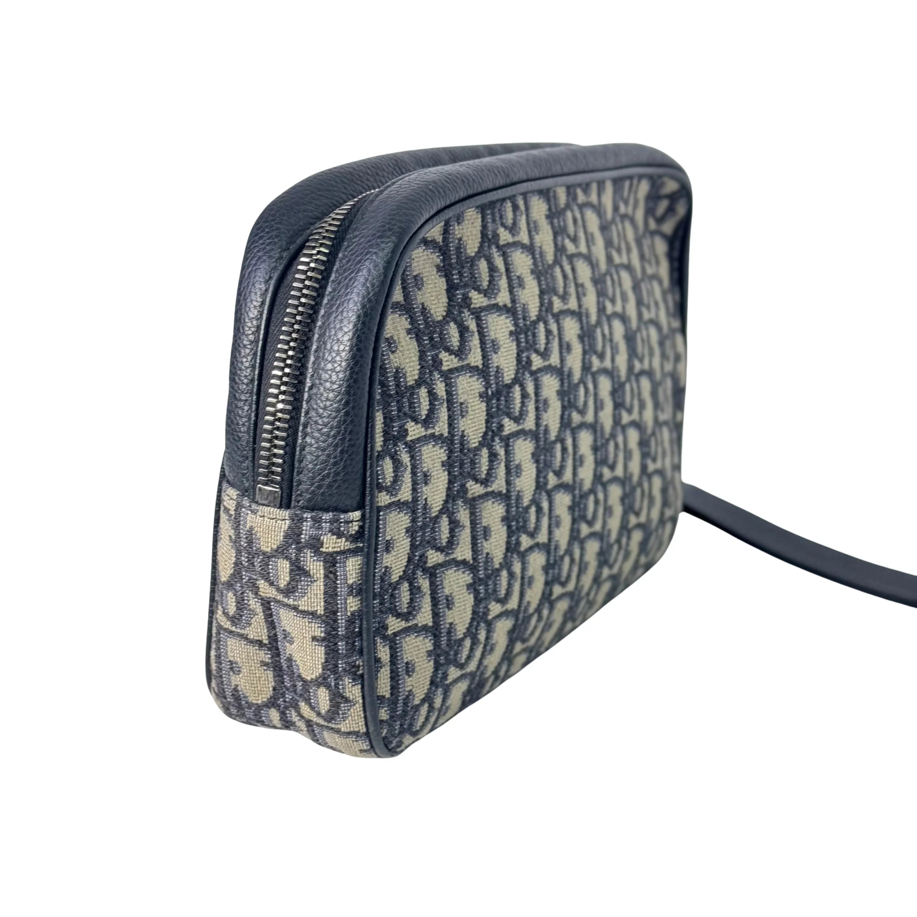 Dior Unisex Oblique Wristlet toiletry clutch Bag - Lost Designer