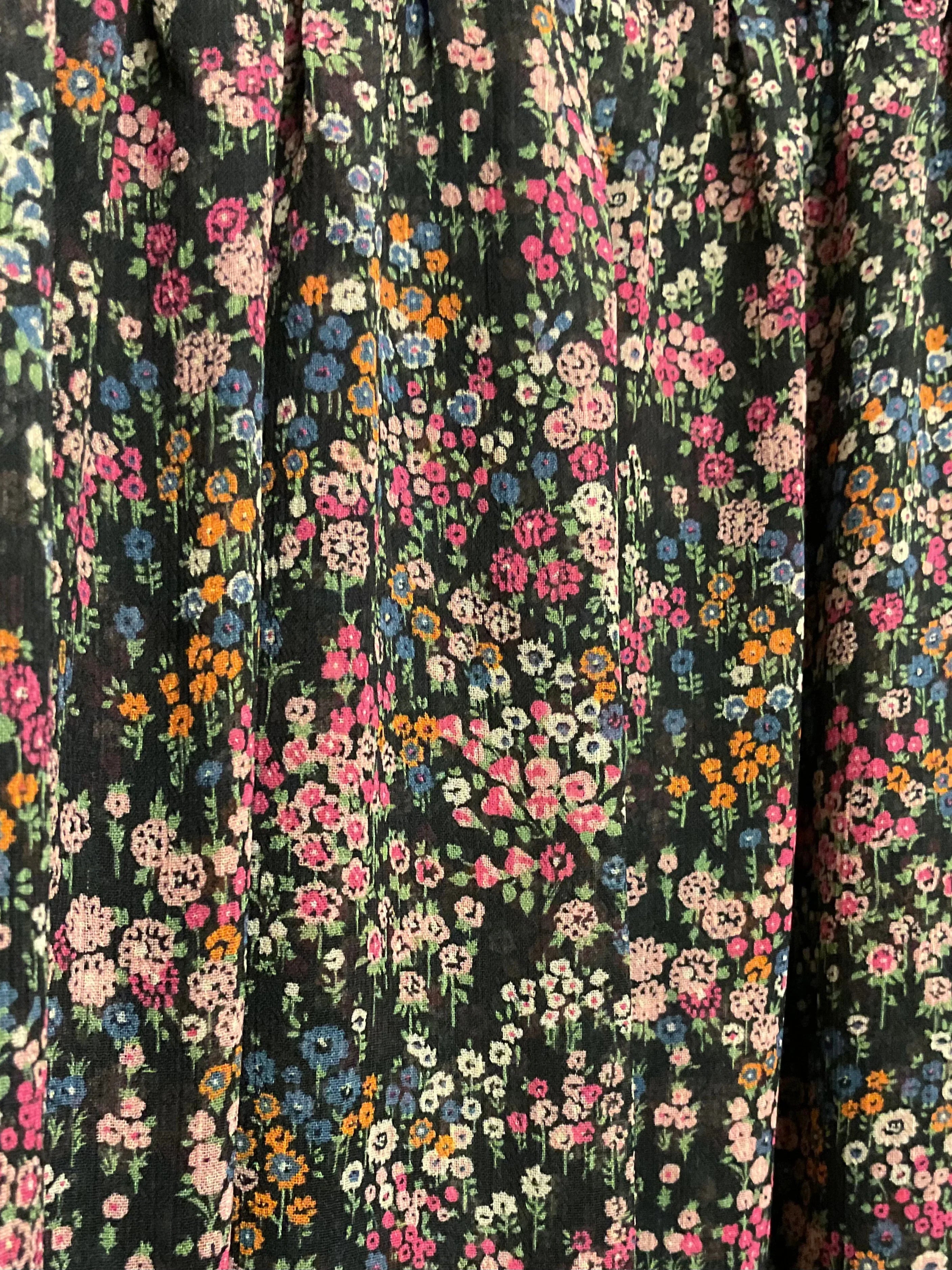 Palm Angels Long Dress Floral Multicolour 42 - Lost Designer