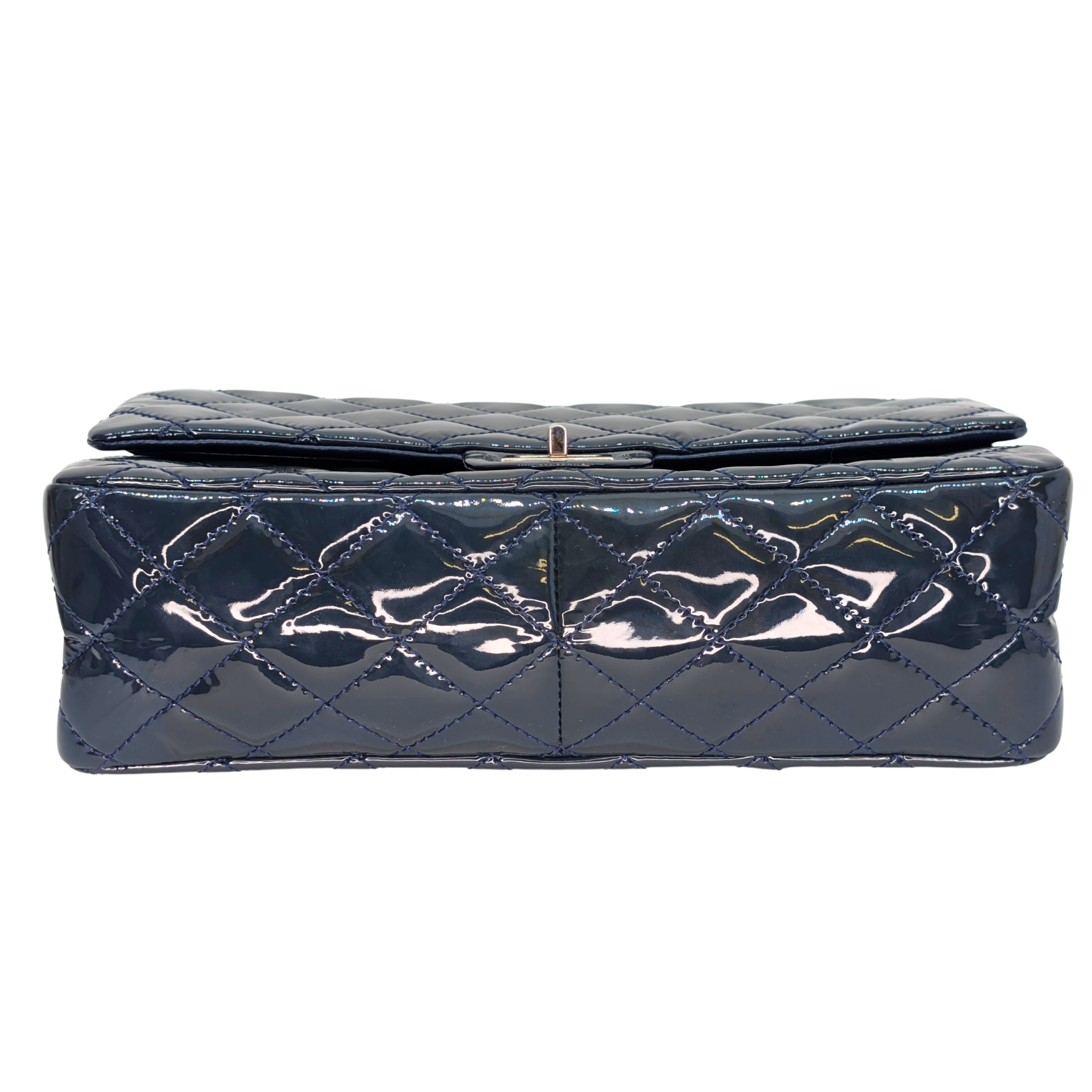 Chanel 2.55 Reissue 226 Patent Forest Green Bag