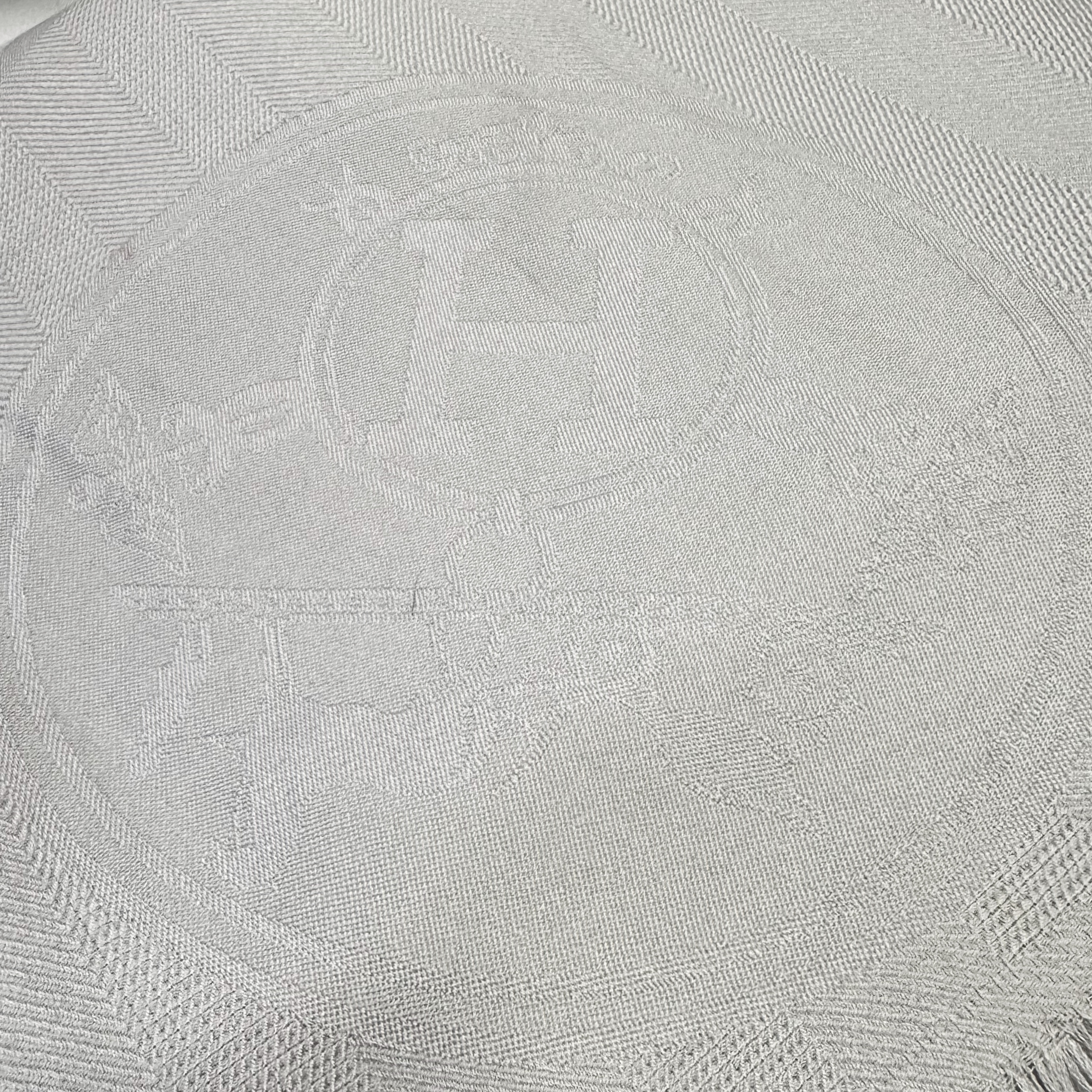 Hermès Silk Cashmere Scarf Grey