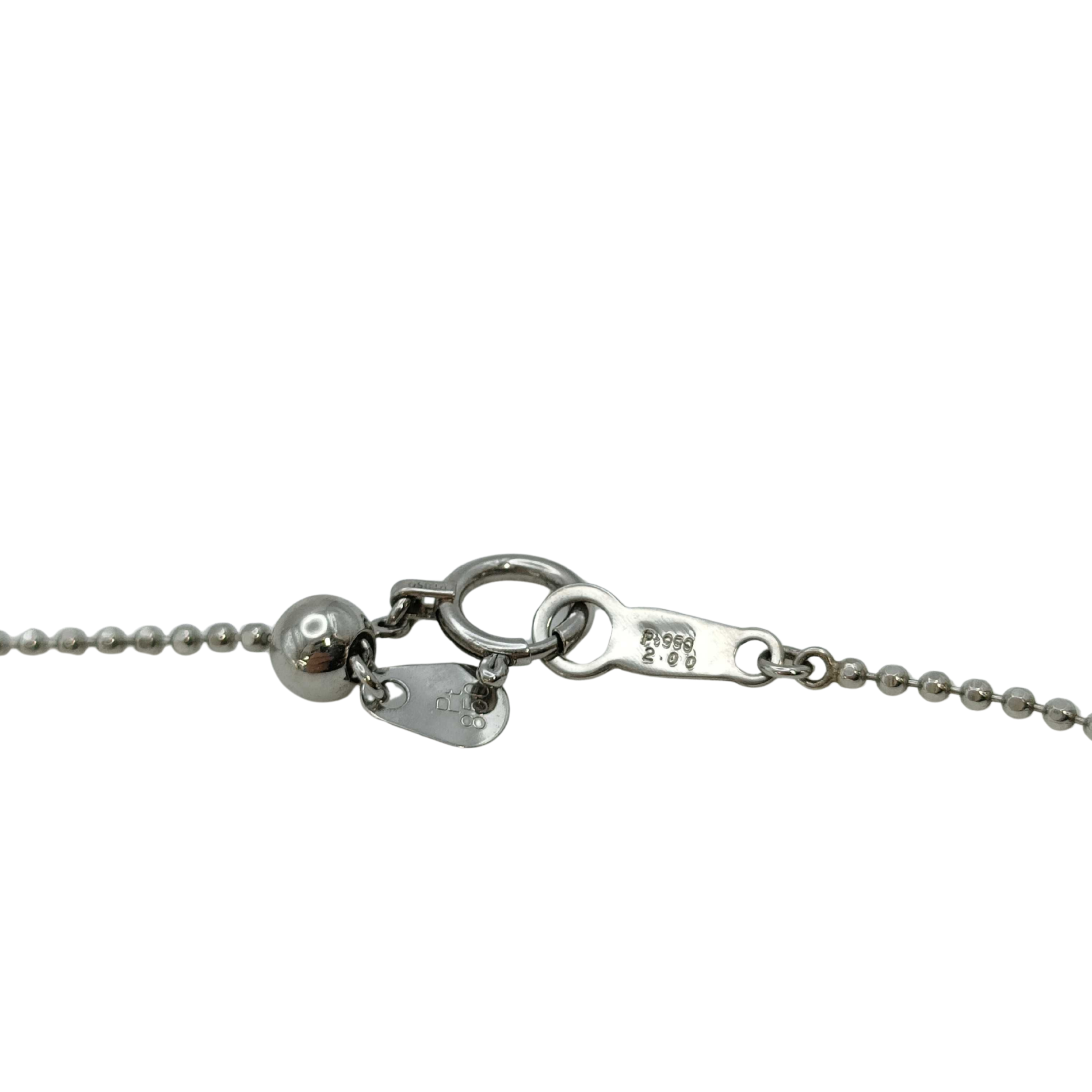 2.0Ct Natural Diamond Tennis-Style Centre Necklace In Platinum