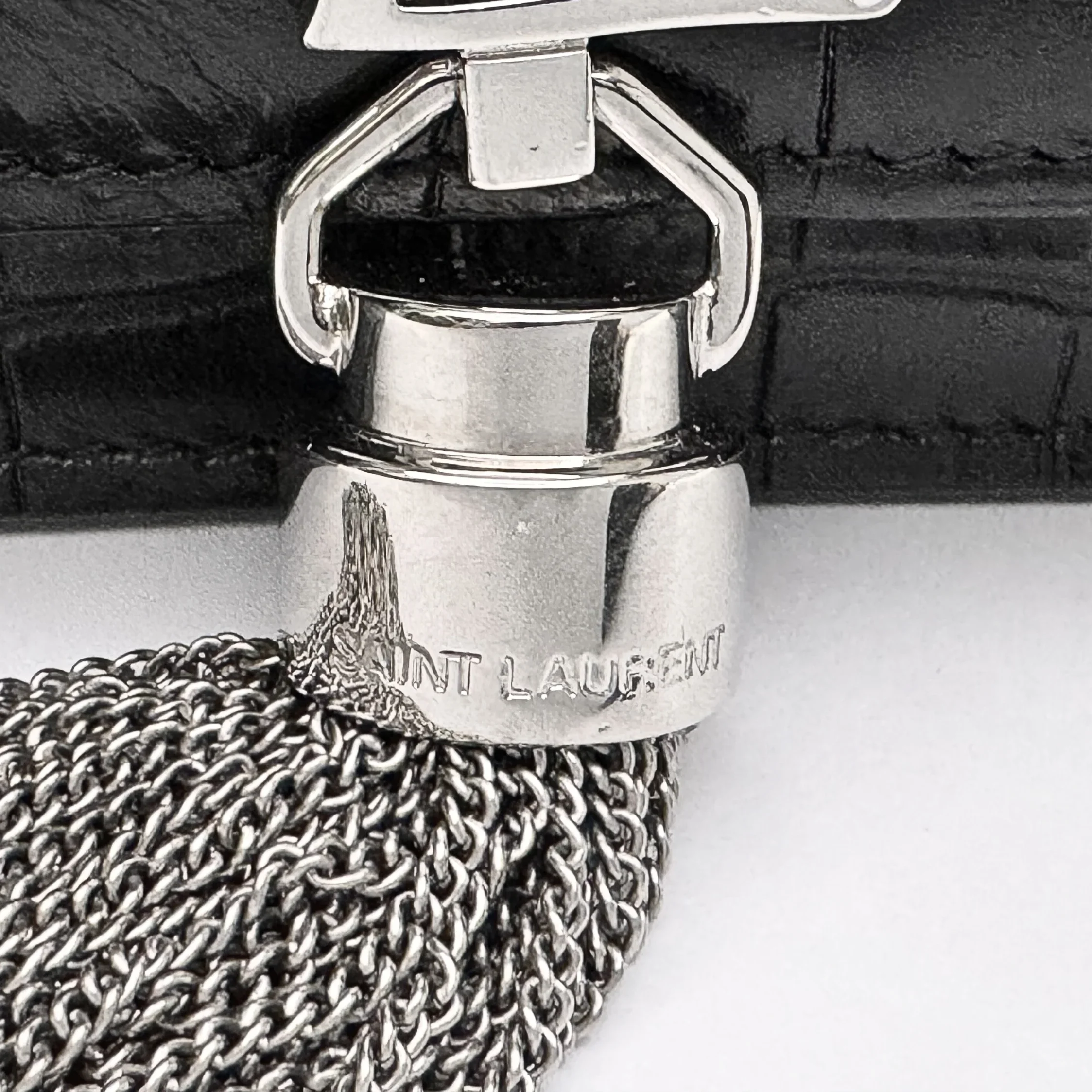 Saint Laurent Kate Shoulder Bag Leather Black - Lost Designer