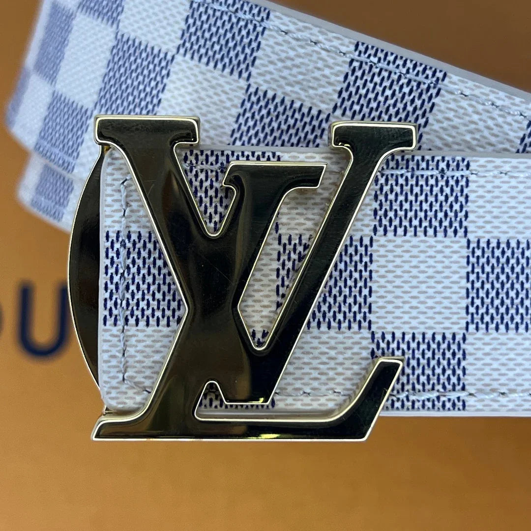 Louis Vuitton Damier Azur LV Initiales 30mm Reversible Belt