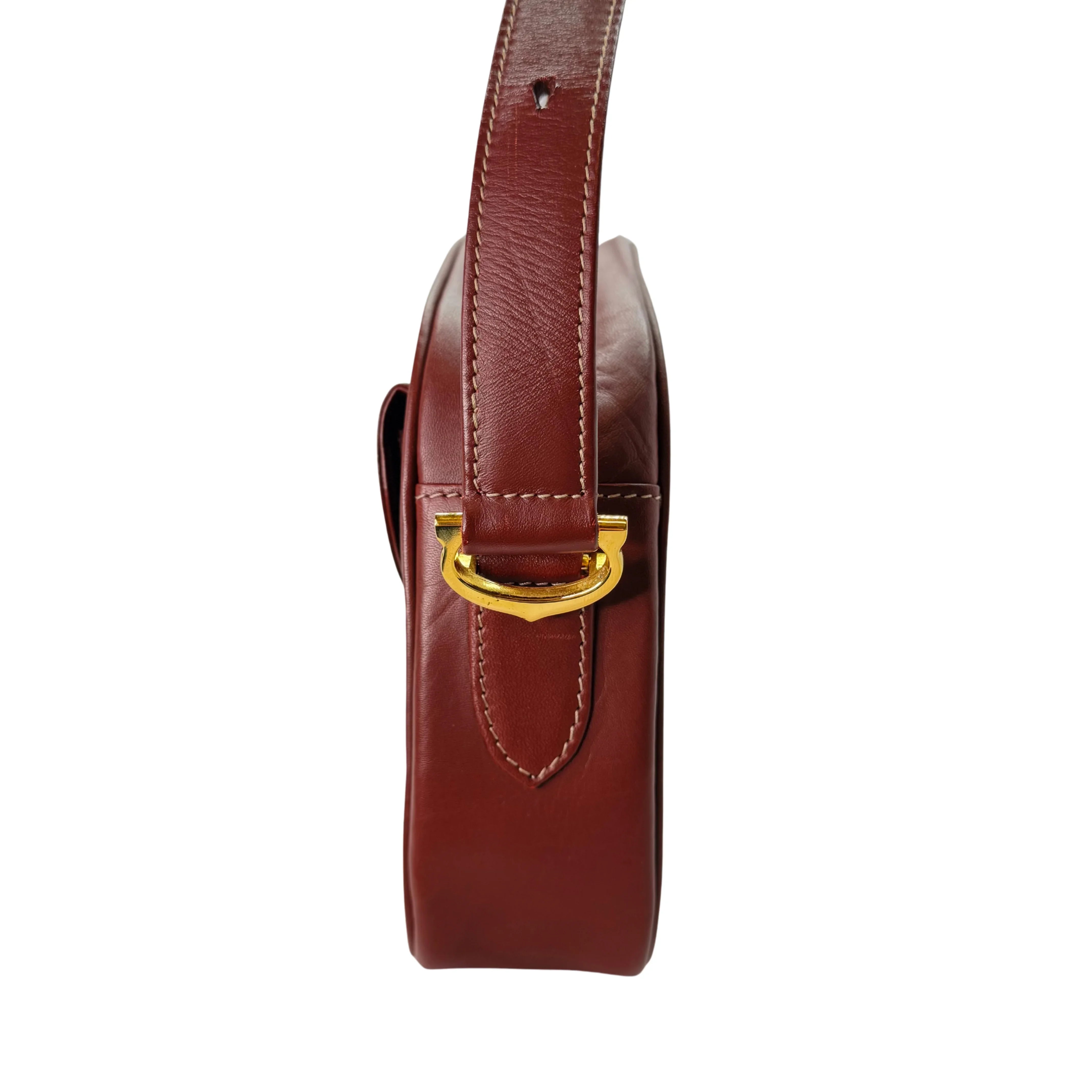 Cartier Must De Cartier Crossbody Bag Leather Brown - Lost Designer