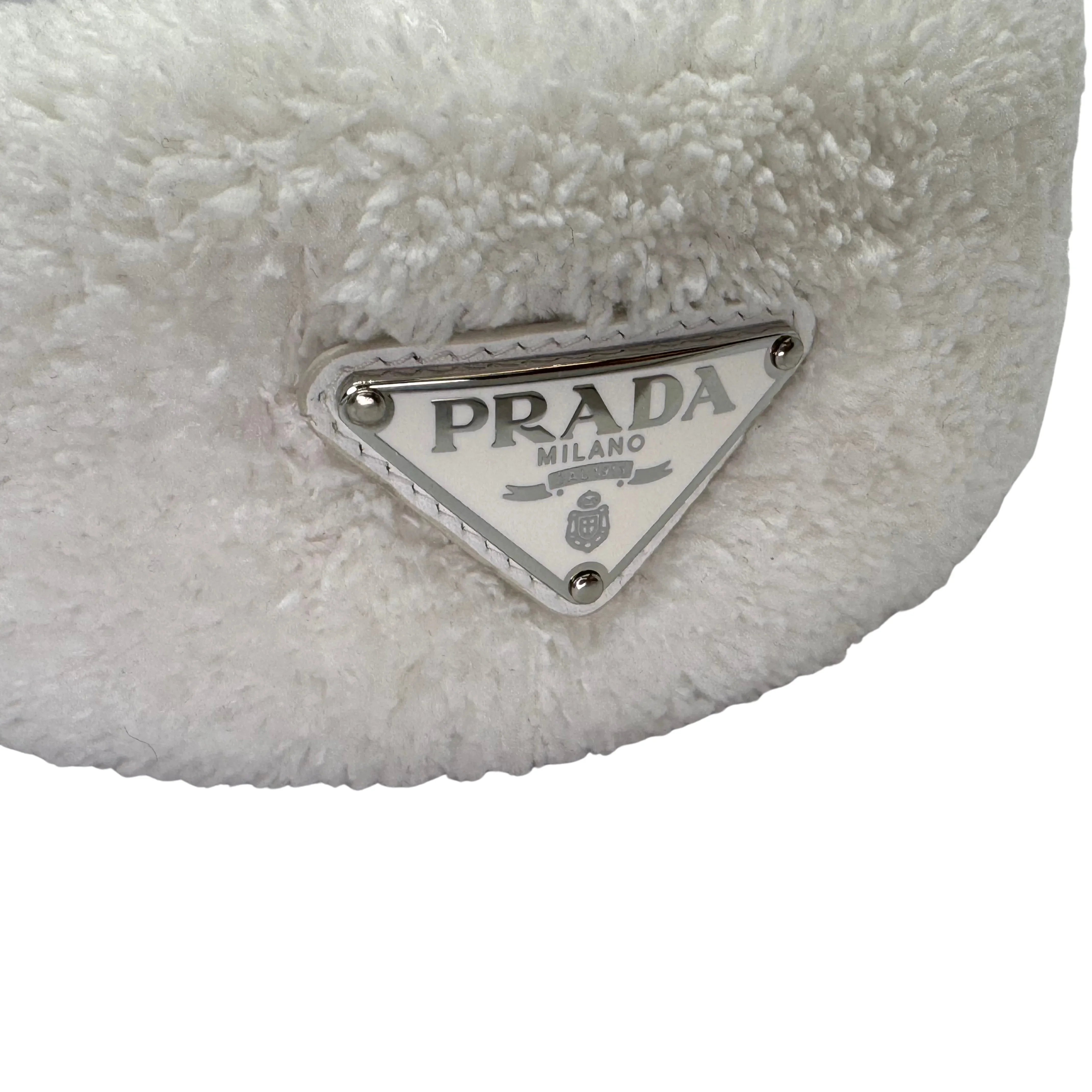 Prada Terry Cloth Headband White - Lost Designer